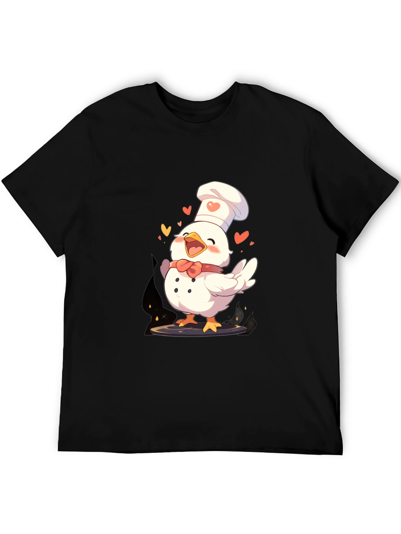 Chef Chicken Graphic Tee - Fun Cooking Shirt