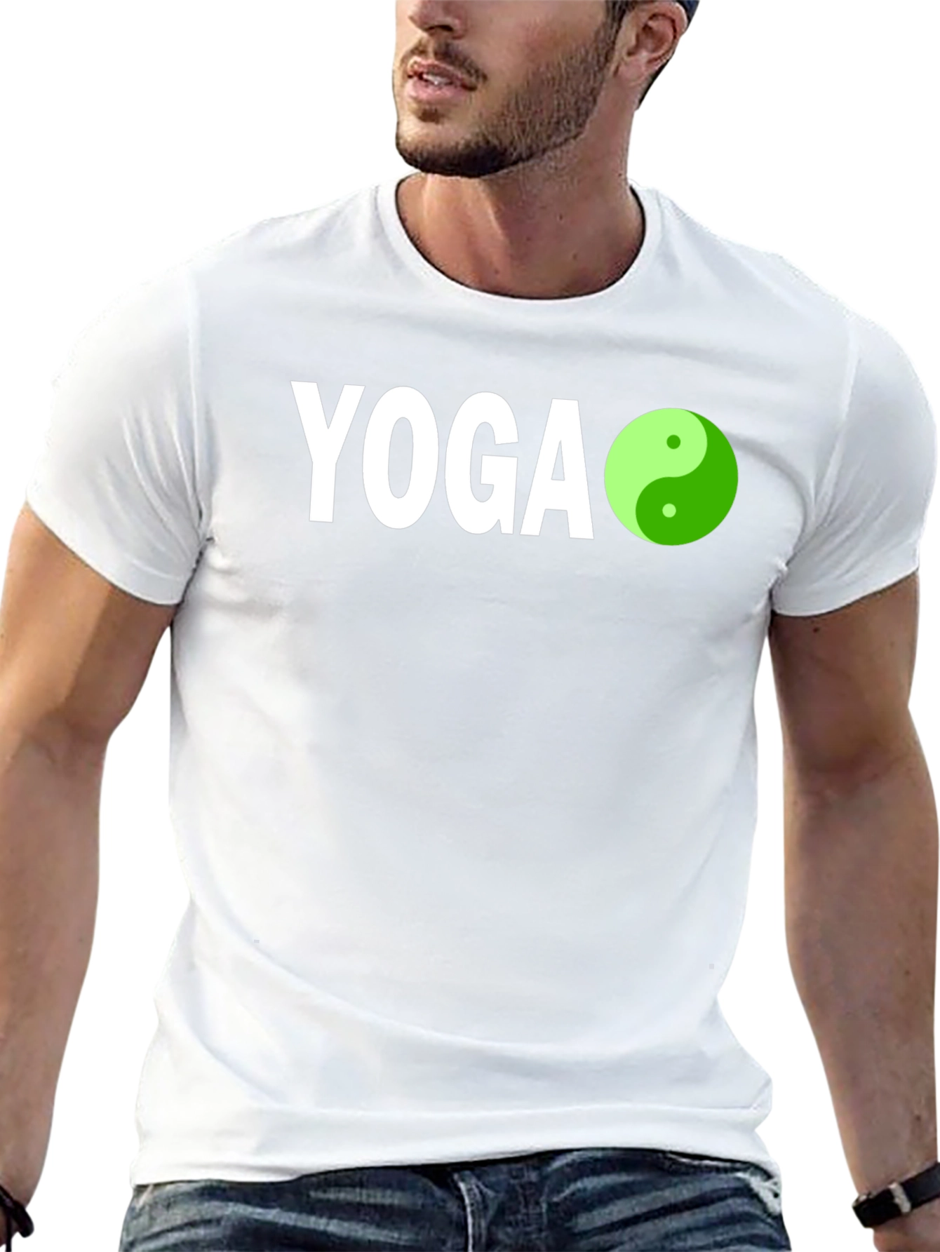 Yoga Yin Yang T-Shirt - Black