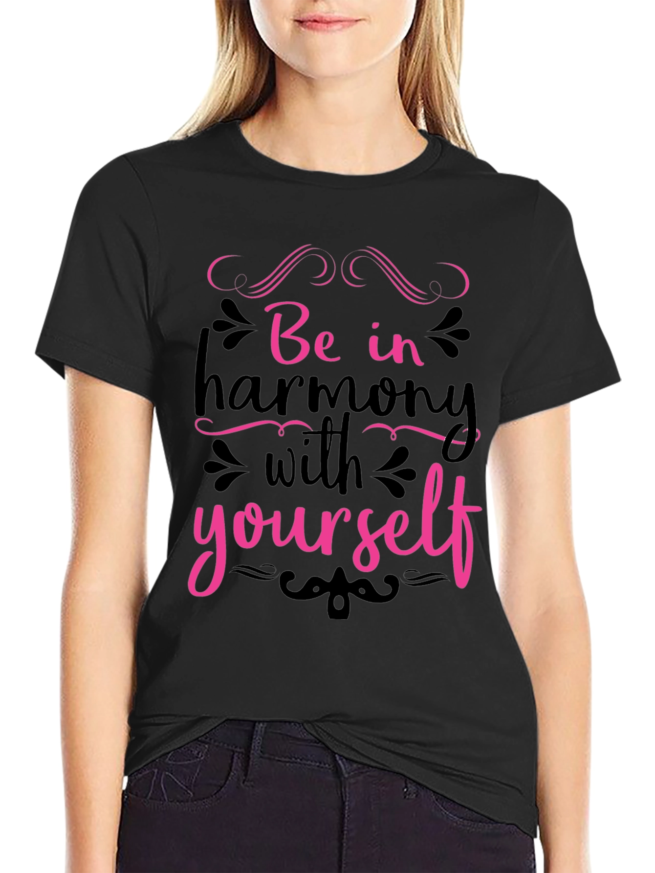 Harmony Yourself Black T-Shirt