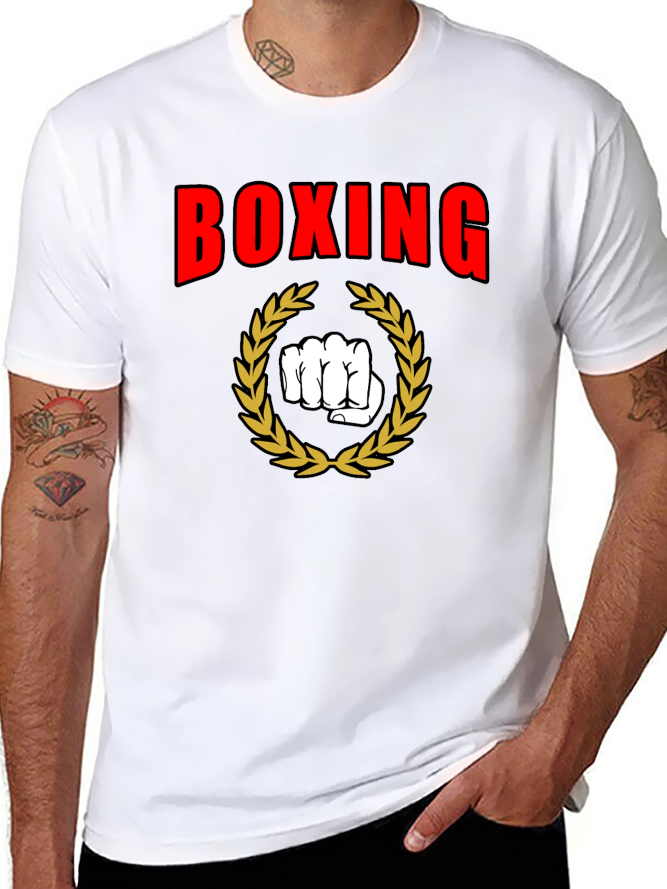Boxing Graphic Tee - Black