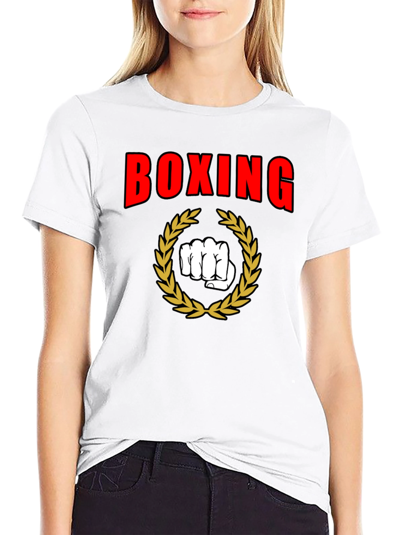Boxing Graphic Tee - Black