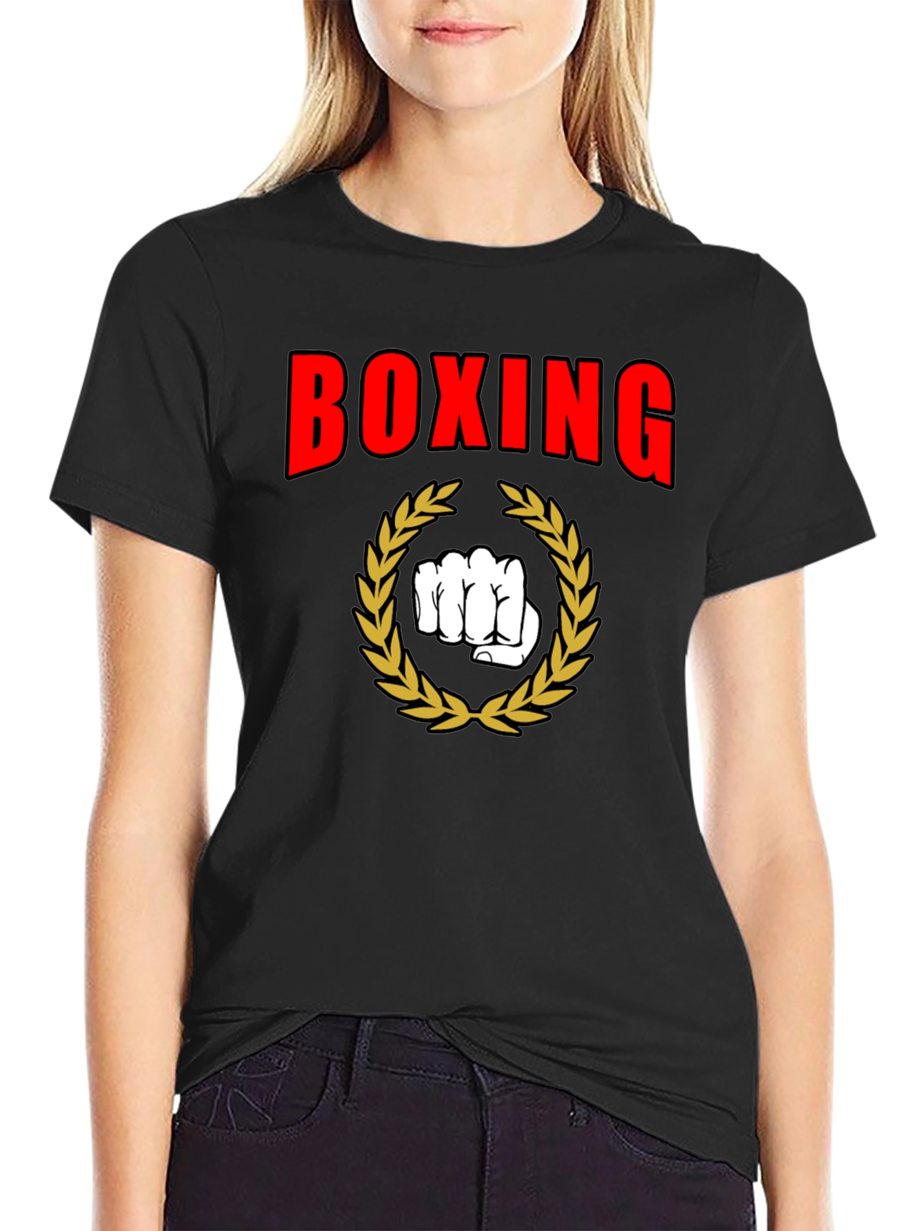 Boxing Graphic Tee - Black