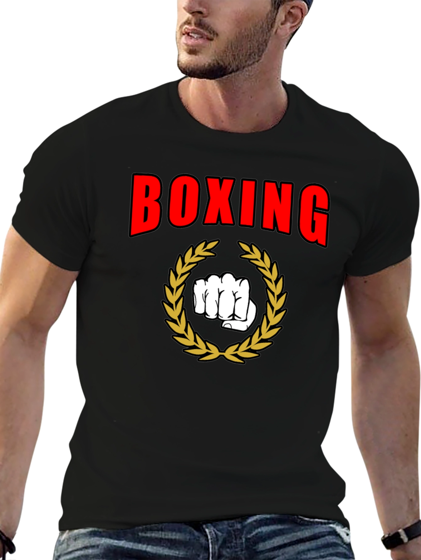 Boxing Graphic Tee - Black