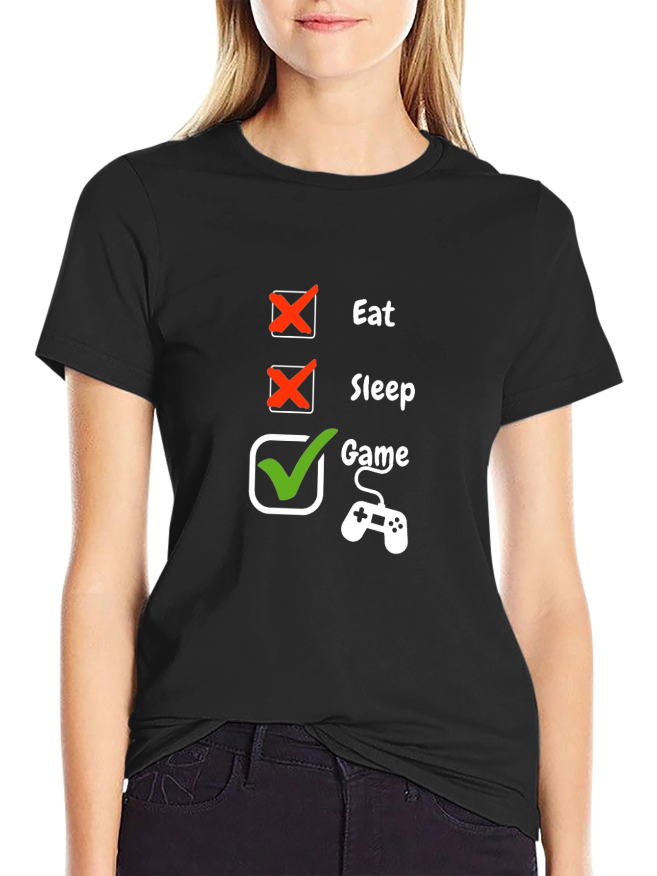 Eat Sleep Game T-Shirt - Gamer Life Tee