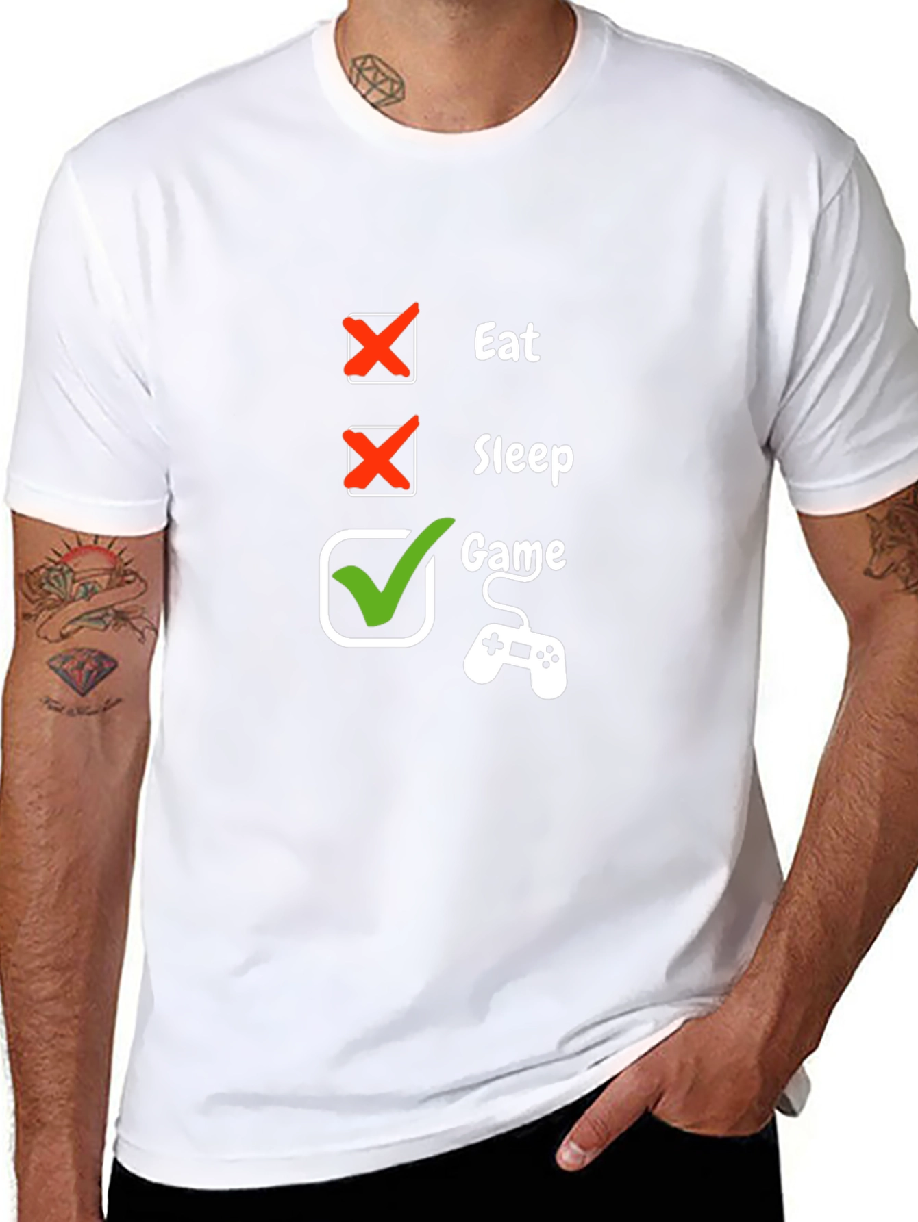Eat Sleep Game T-Shirt - Gamer Life Tee
