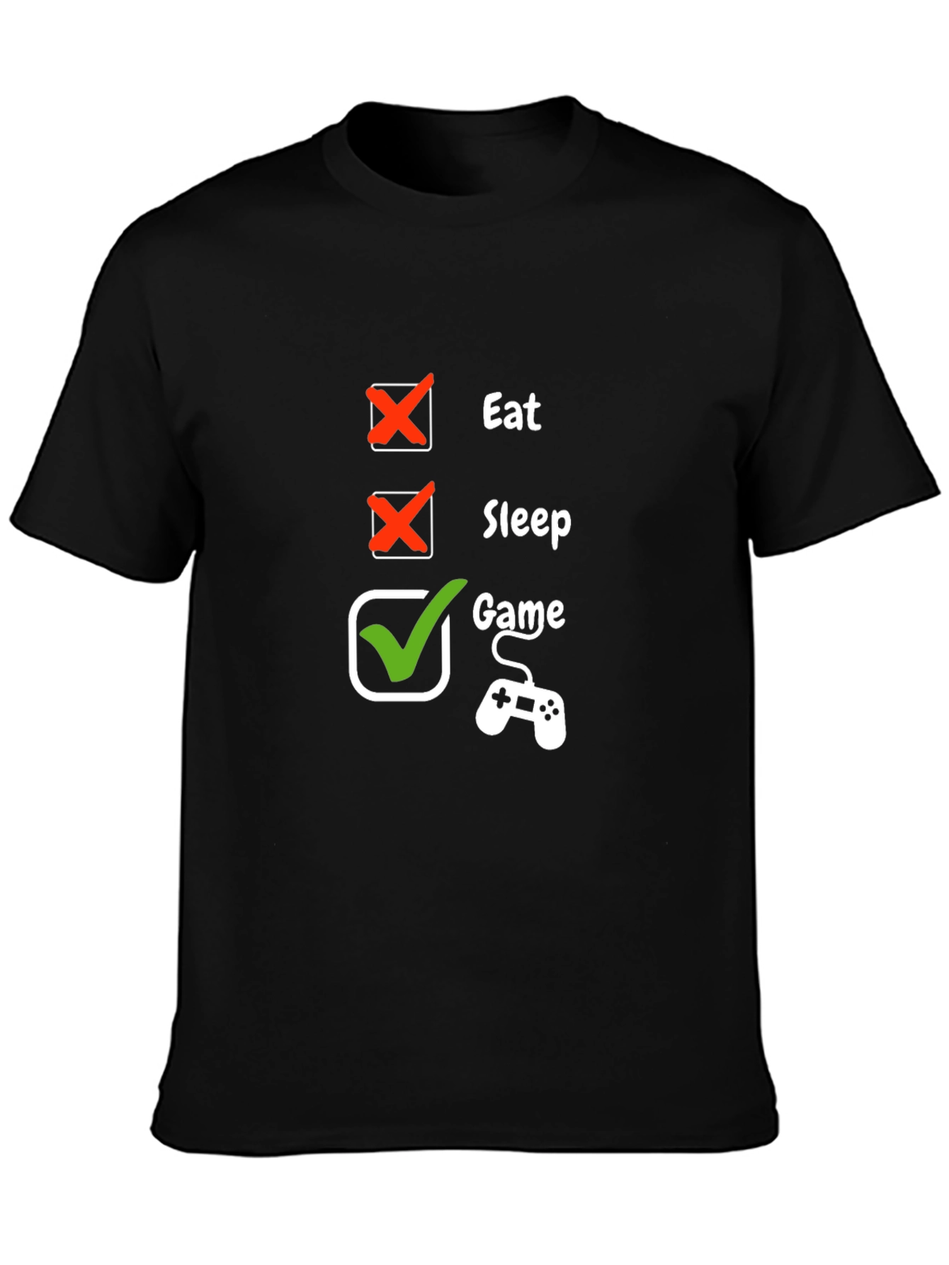 Eat Sleep Game T-Shirt - Gamer Life Tee