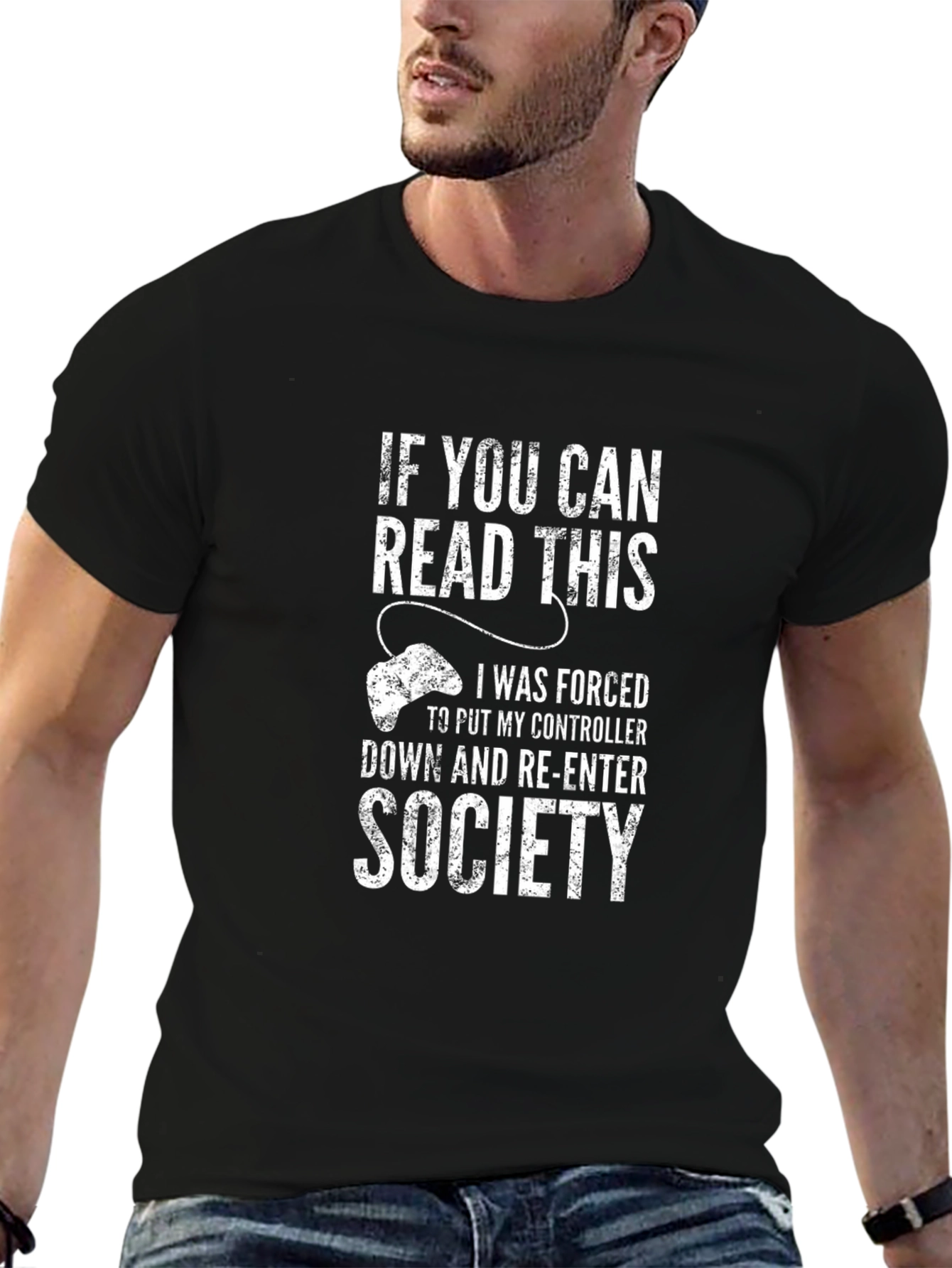 Gamer T-Shirt: Controller Down for Society Tee