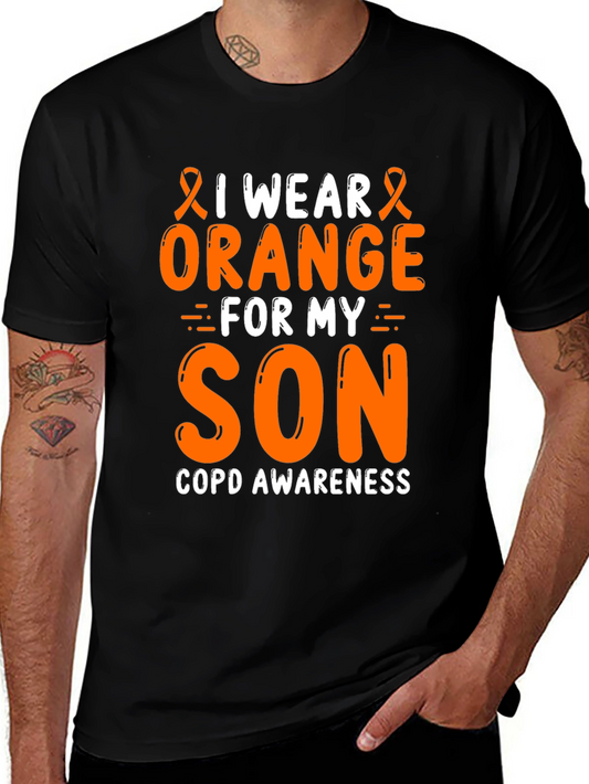 COPD Awareness T-Shirt - Wear Orange for My Son
