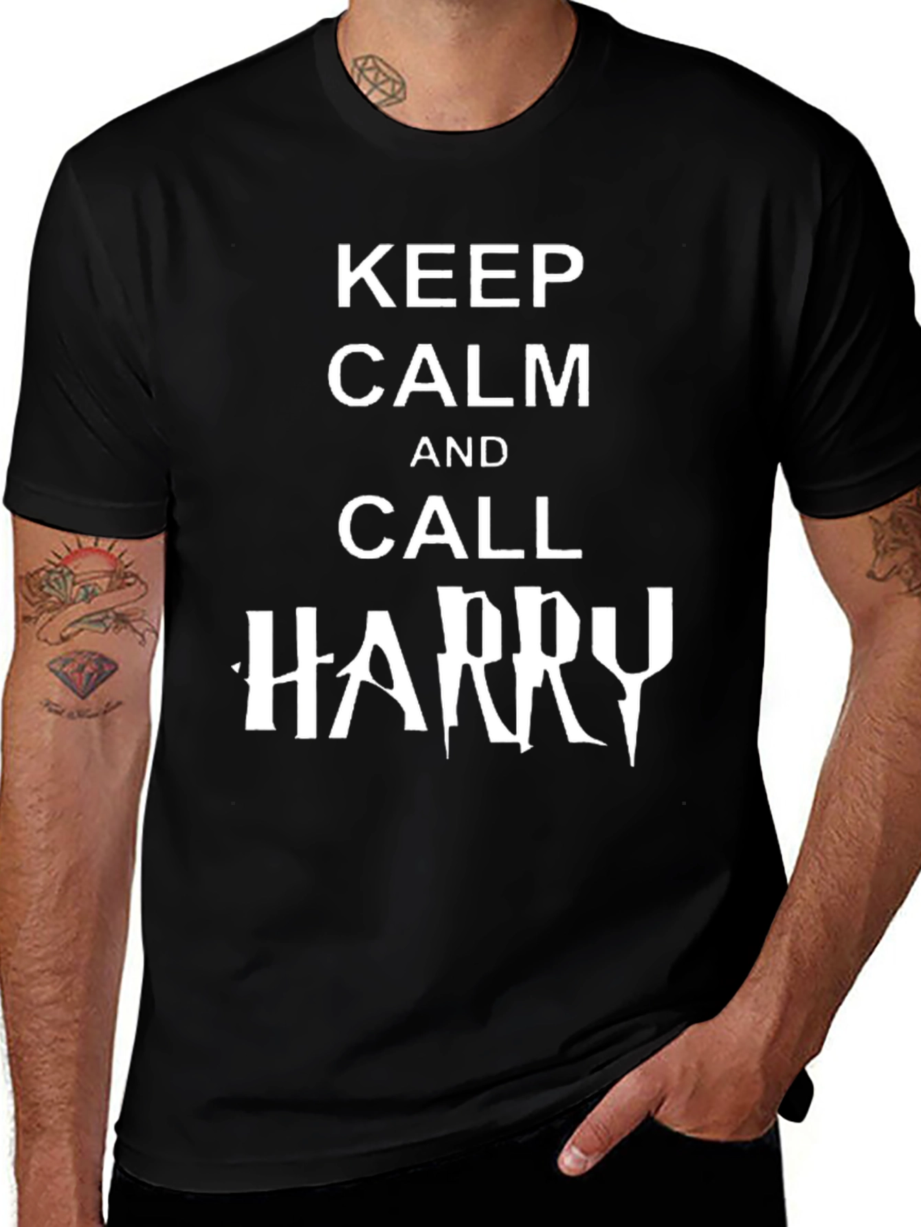 Keep Calm and Call Harry T-Shirt - Black