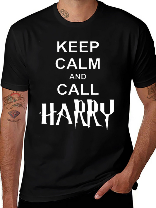 Keep Calm and Call Harry T-Shirt - Black