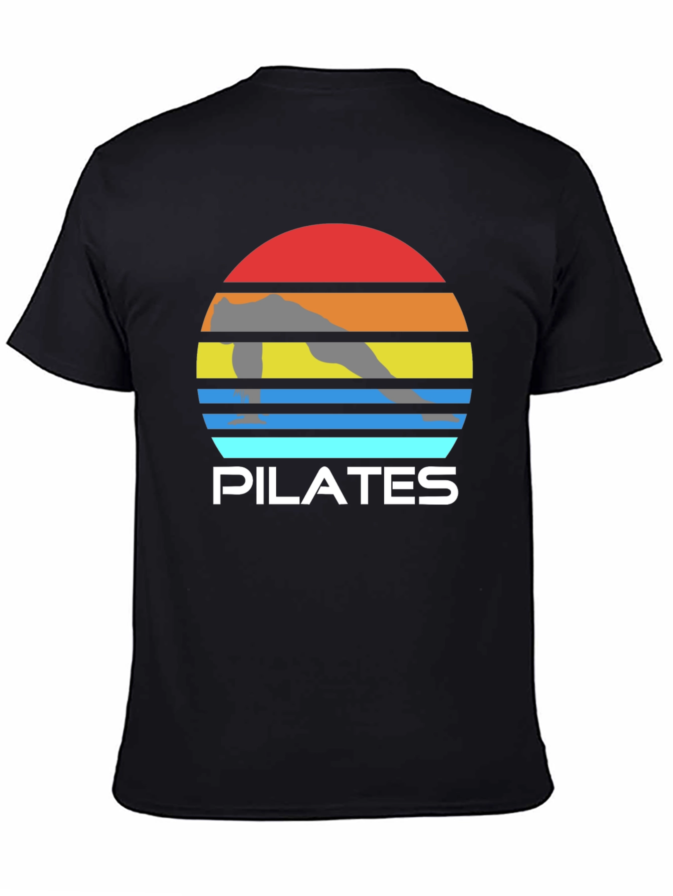 Pilates Sunset Graphic Tee - Fitness Apparel