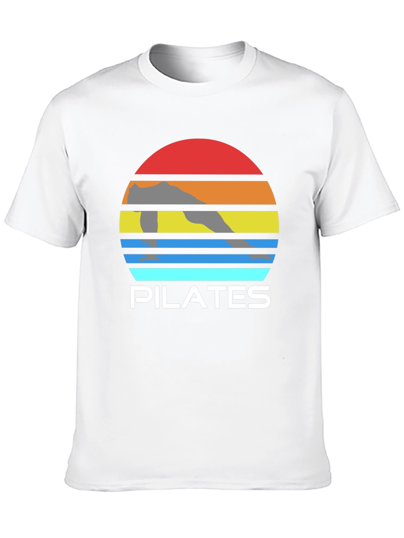 Pilates Sunset Graphic Tee - Fitness Apparel