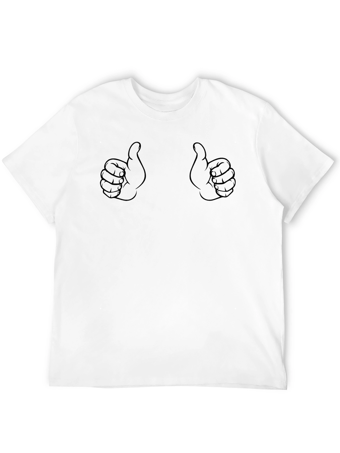Thumbs Up Graphic Black T-Shirt