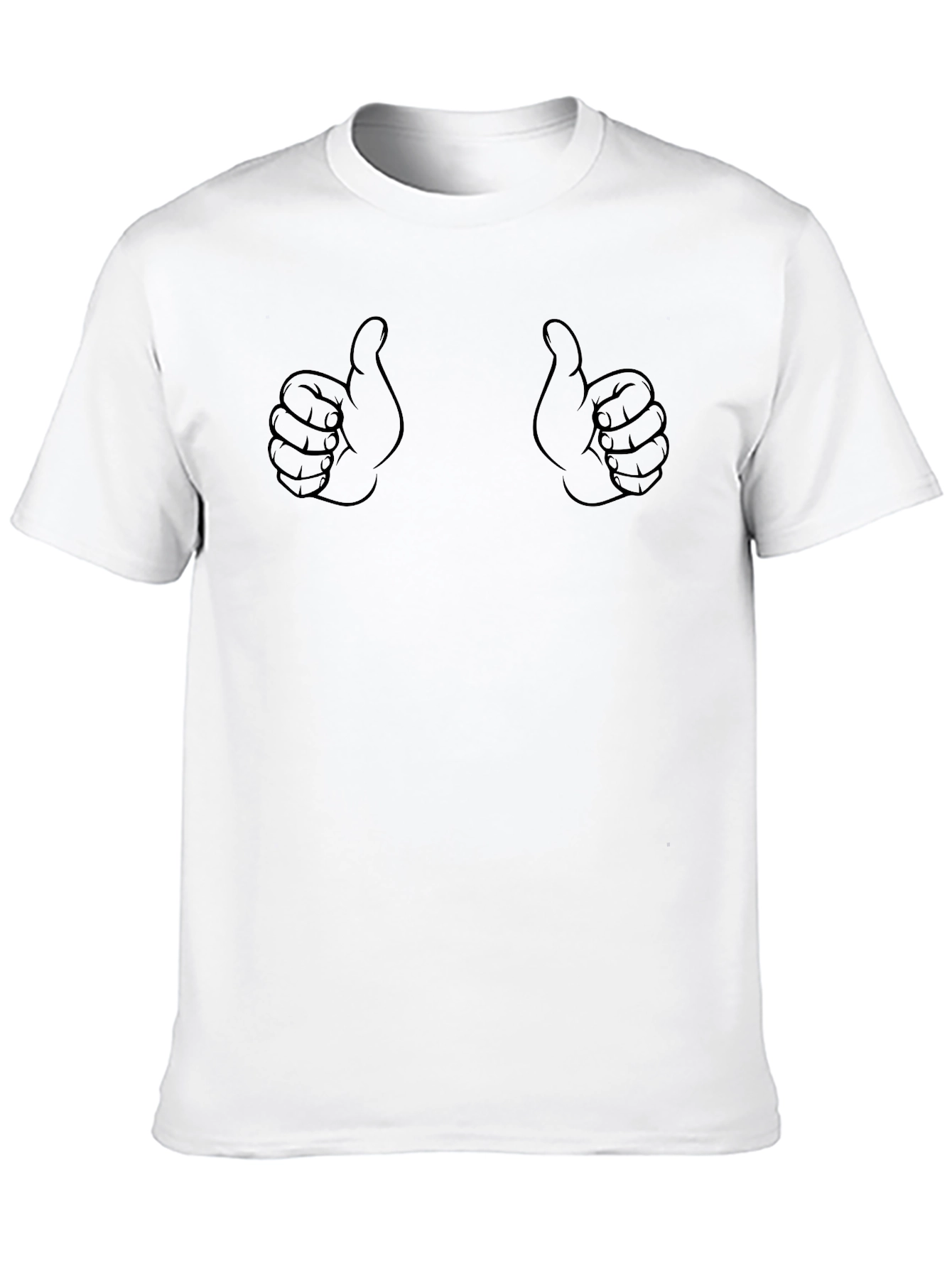 Thumbs Up Graphic Black T-Shirt