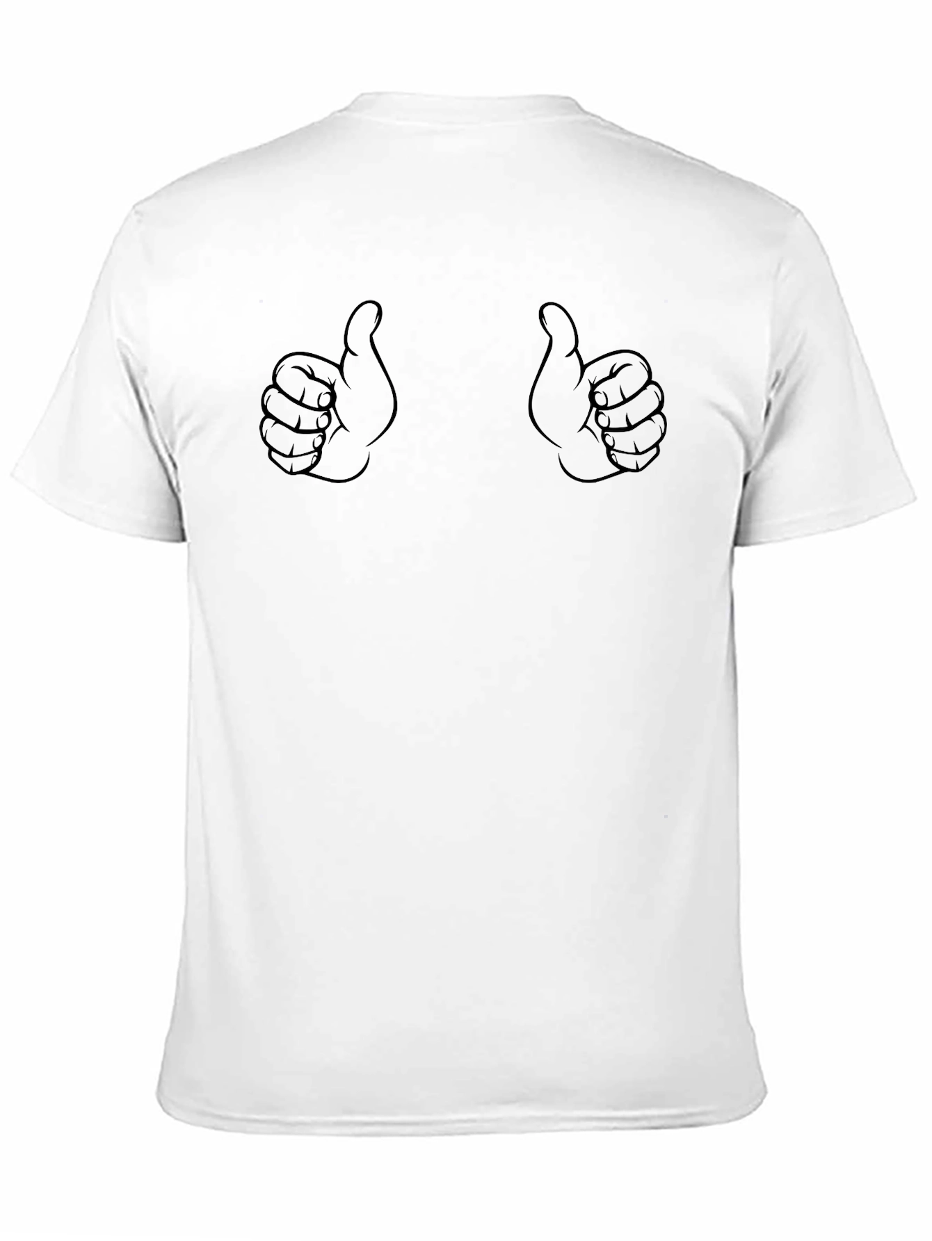 Thumbs Up Graphic Black T-Shirt
