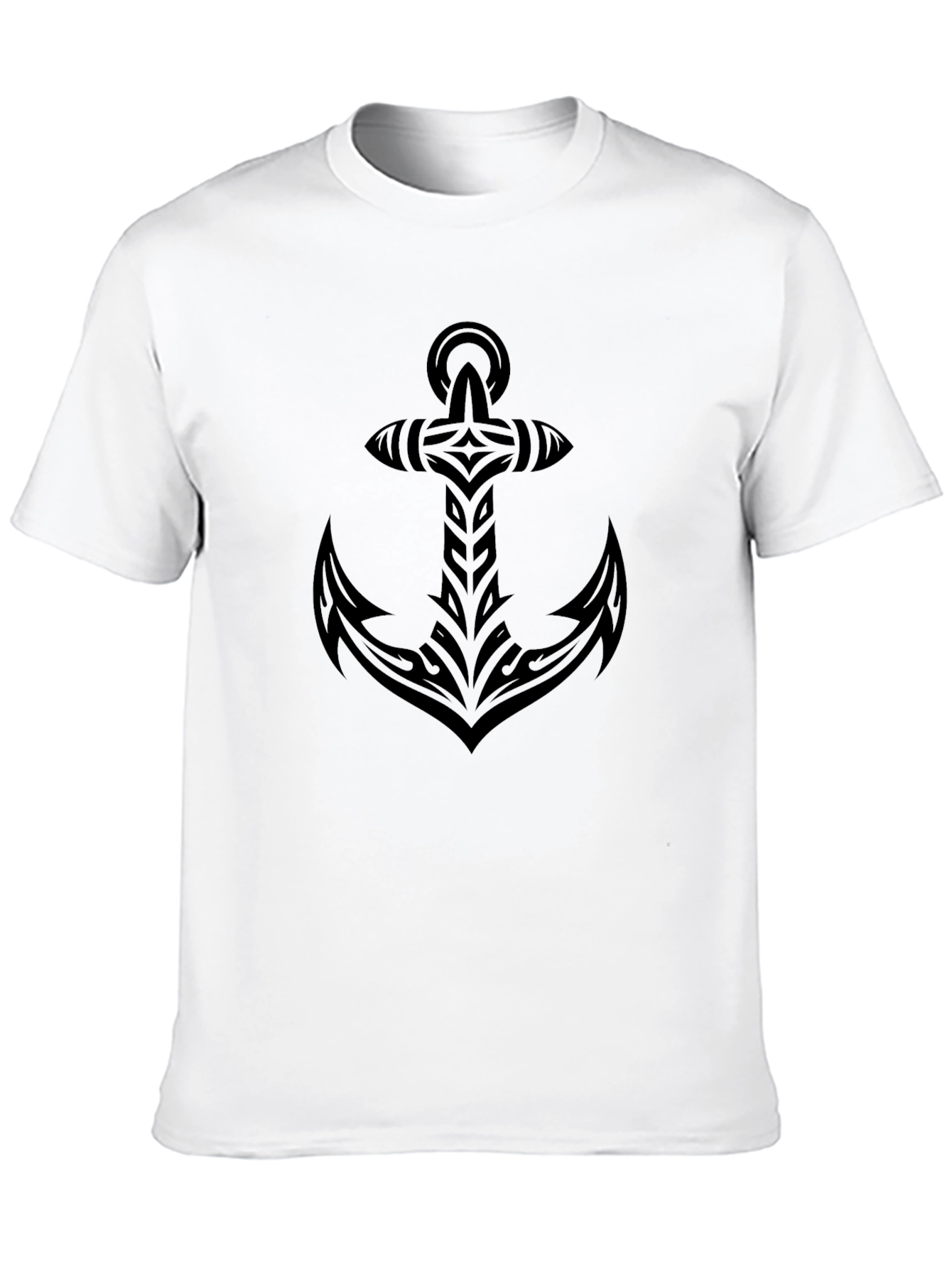 Tribal Anchor Black T-Shirt