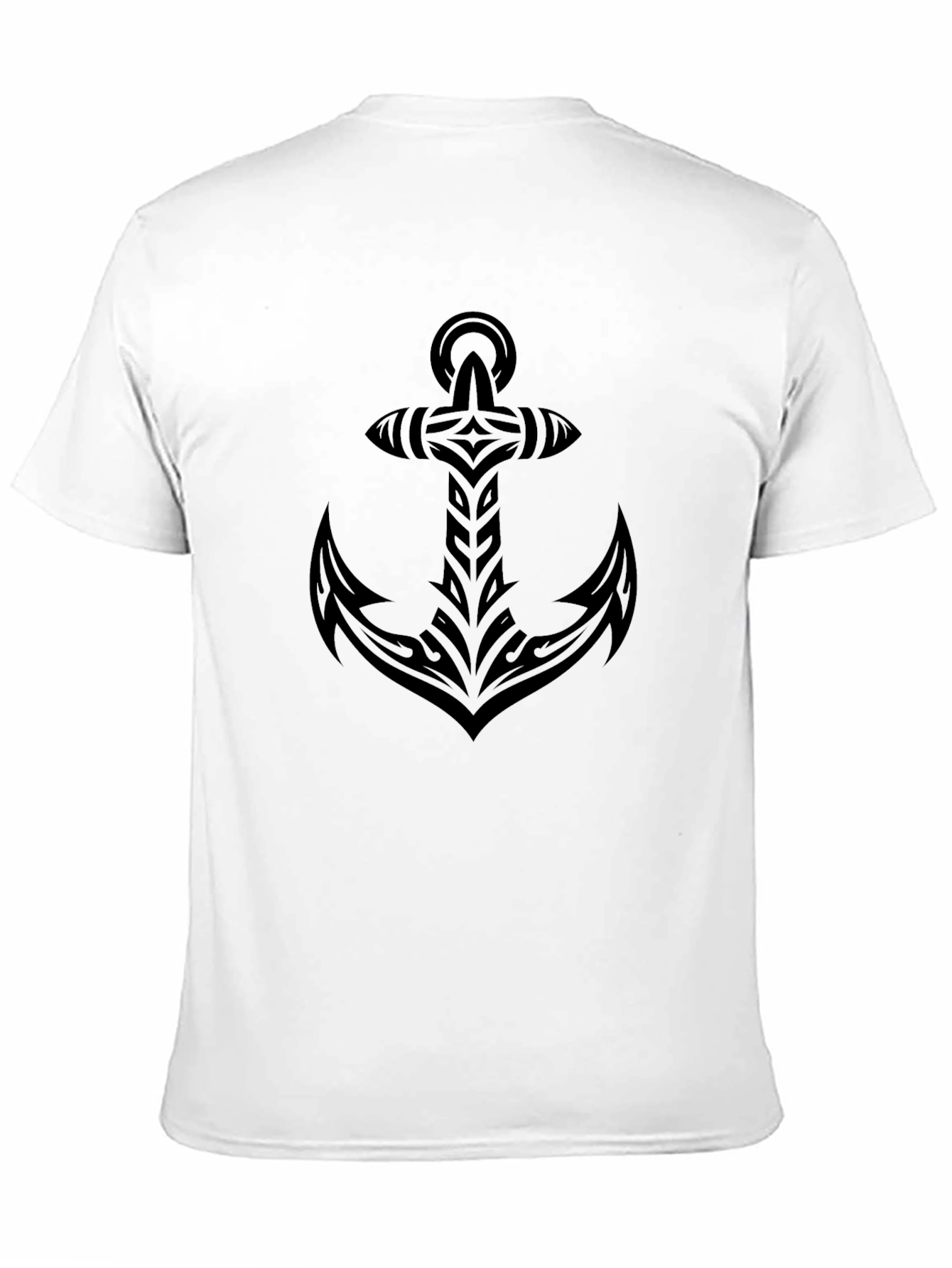 Tribal Anchor Black T-Shirt