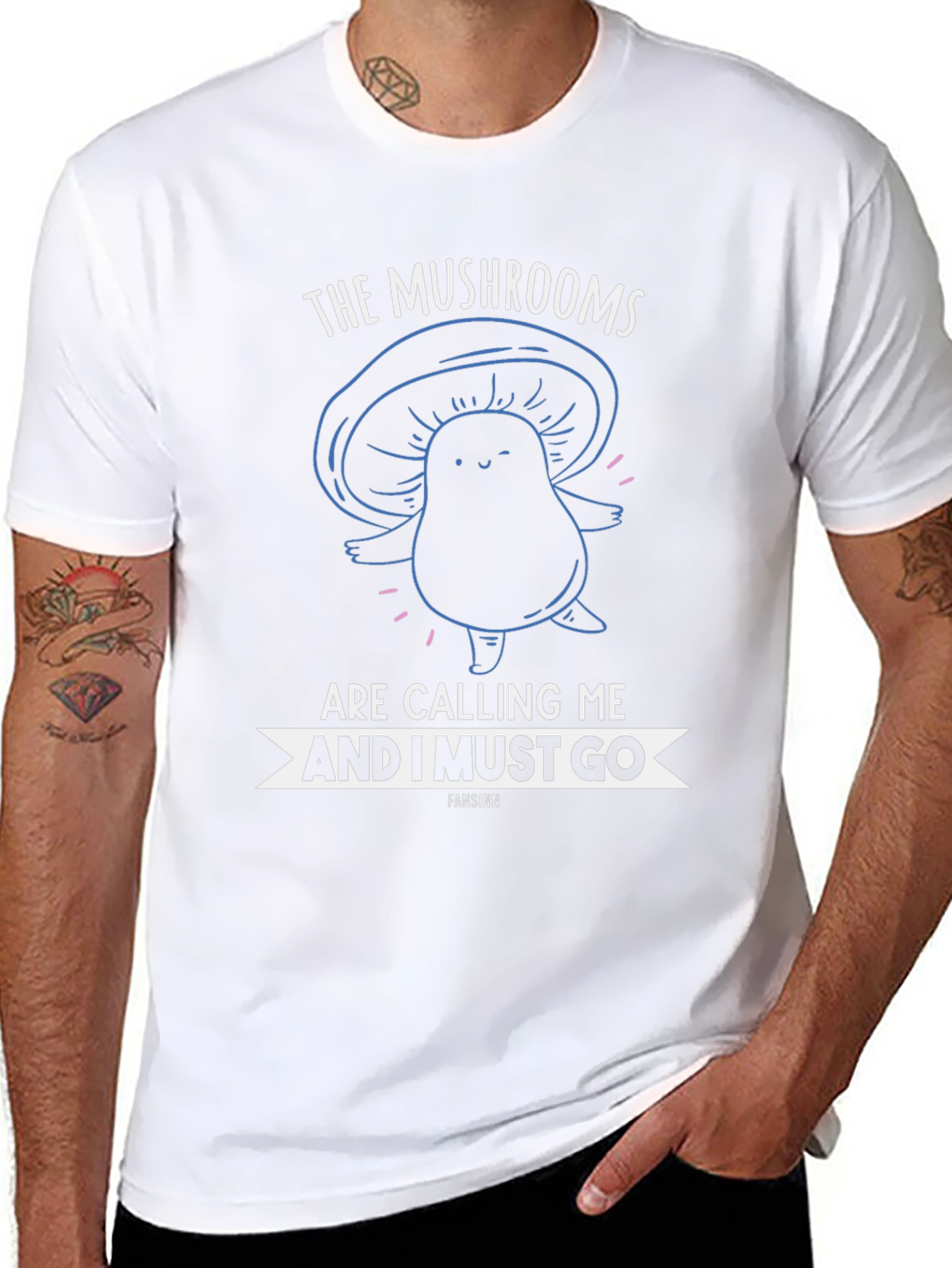 Mushroom Calling T-Shirt Funny Graphic Tee