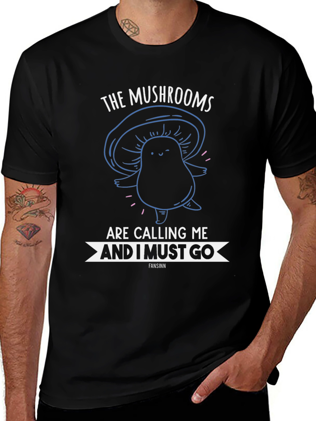 Mushroom Calling T-Shirt Funny Graphic Tee