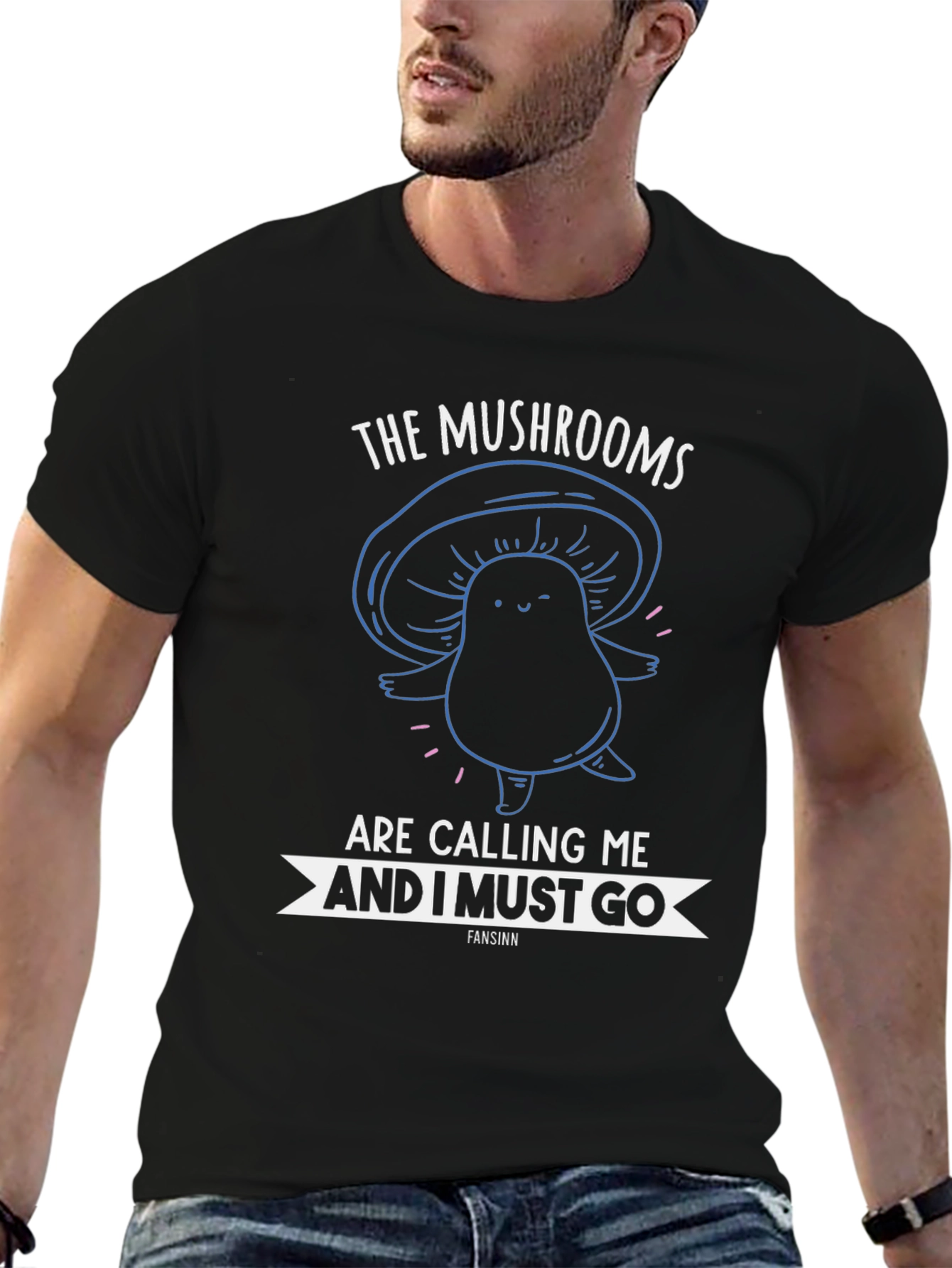 Mushroom Calling T-Shirt Funny Graphic Tee
