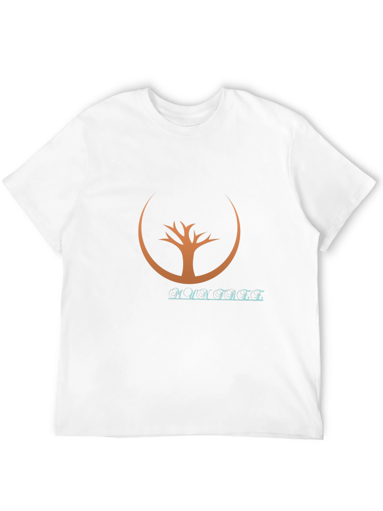 Modern Tree Graphic Black T-Shirt