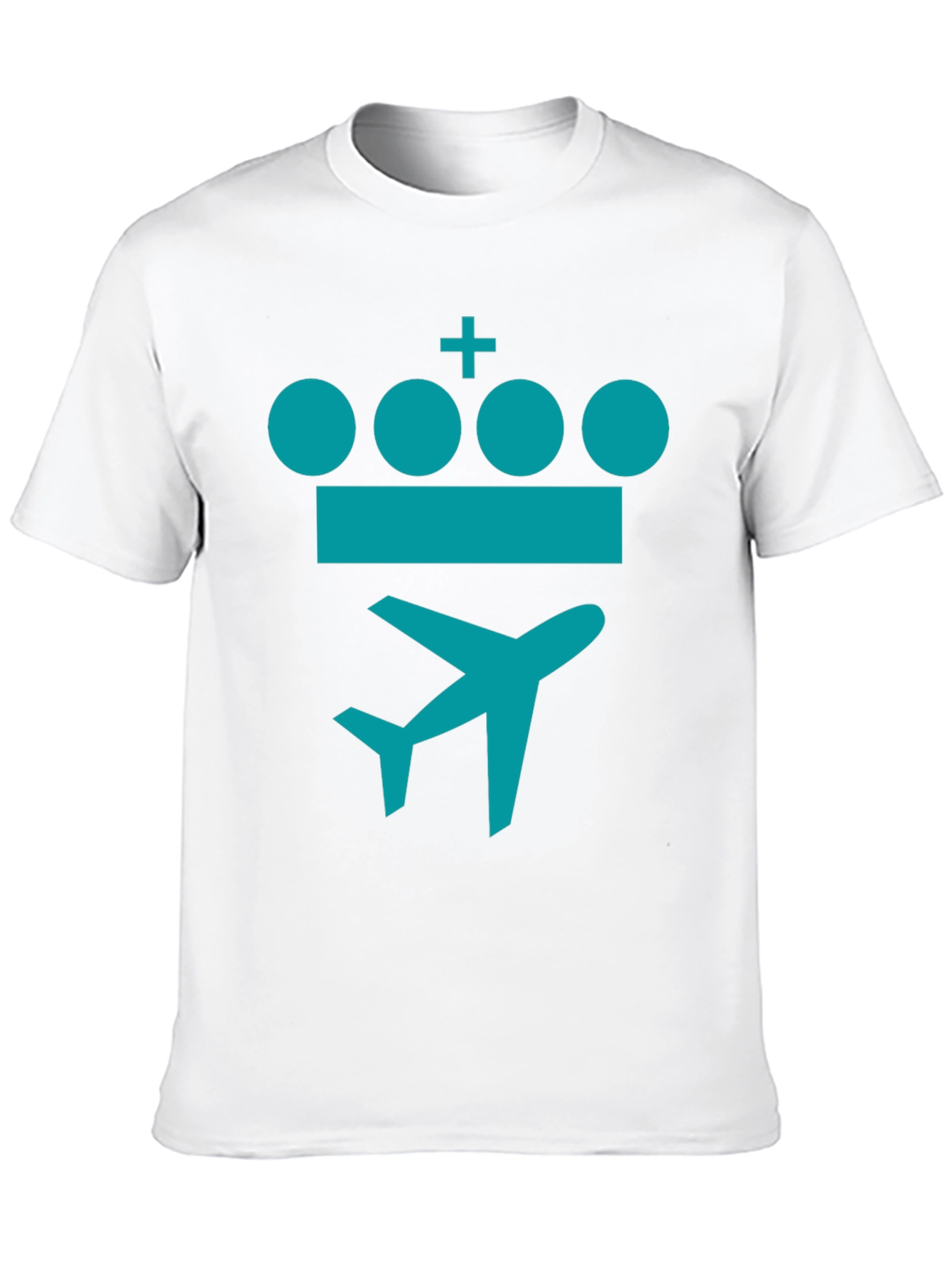 Crown Plane Graphic Tee - Stylish Travel Shirt