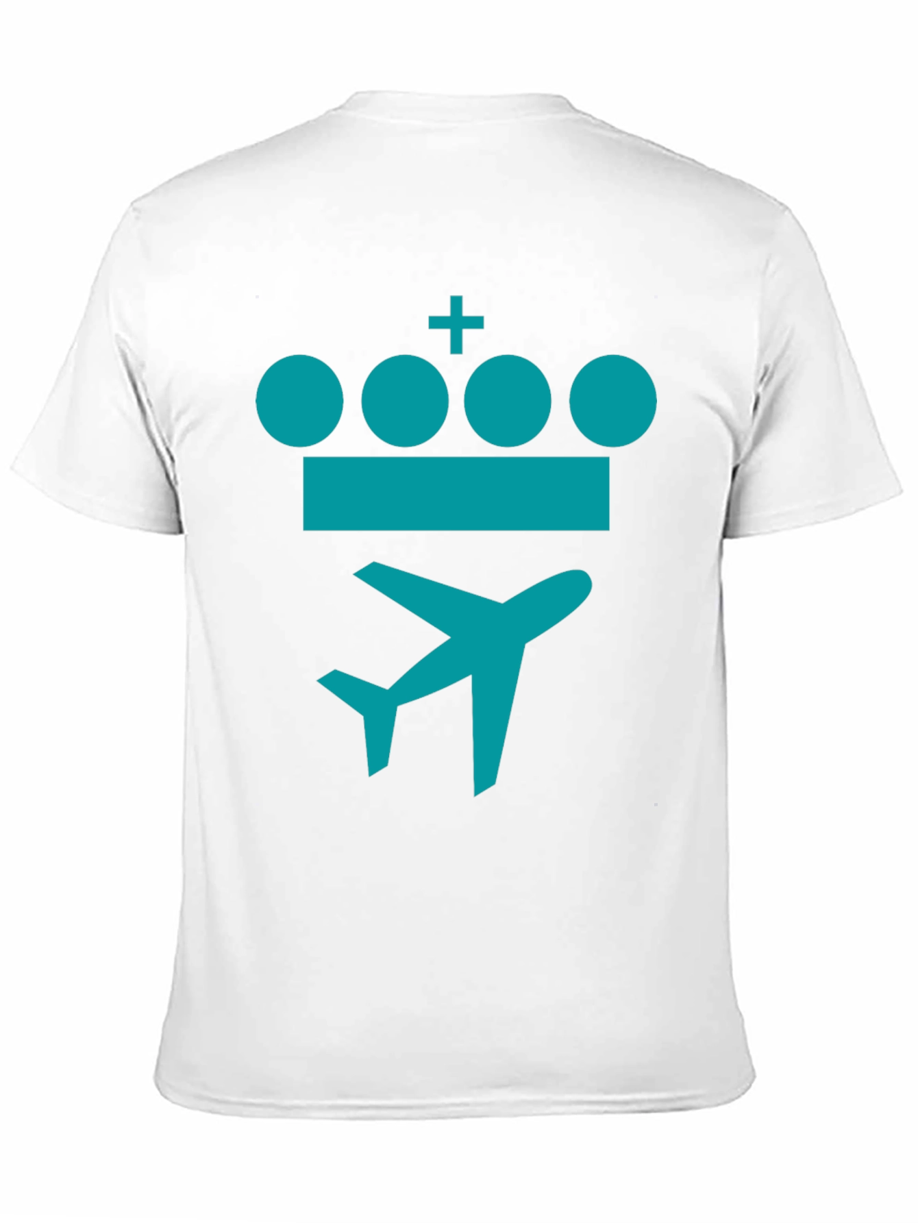 Crown Plane Graphic Tee - Stylish Travel Shirt