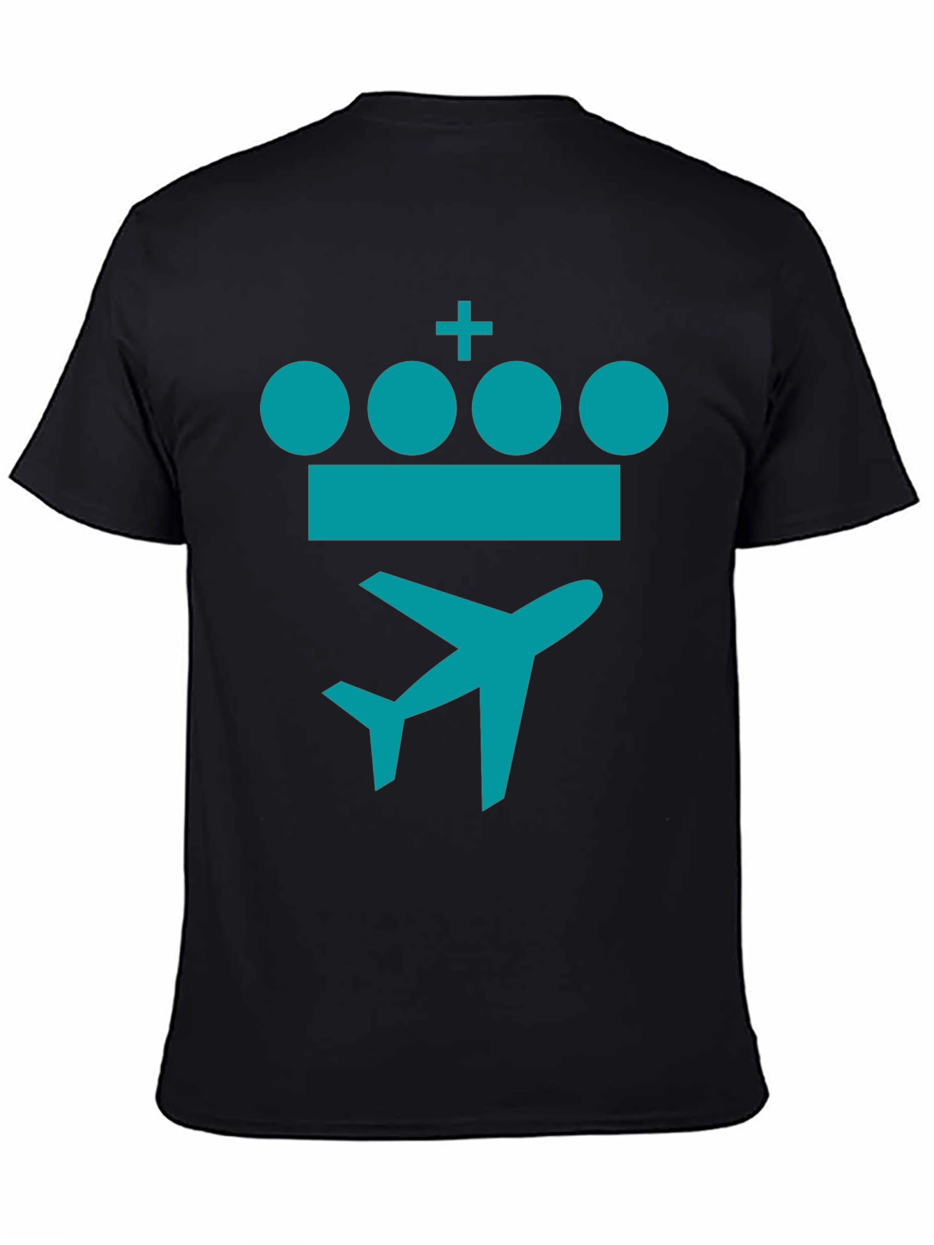 Crown Plane Graphic Tee - Stylish Travel Shirt