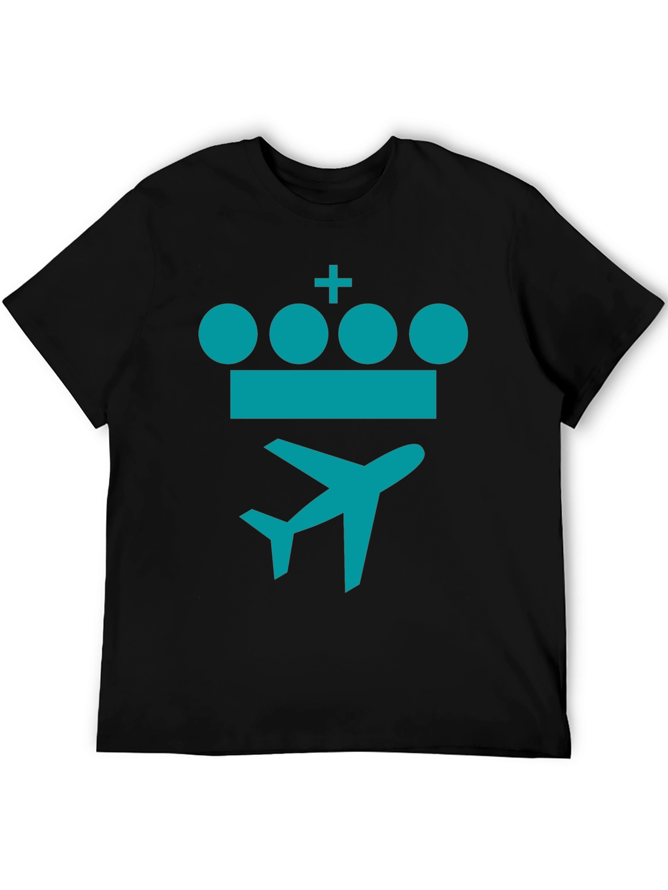 Crown Plane Graphic Tee - Stylish Travel Shirt