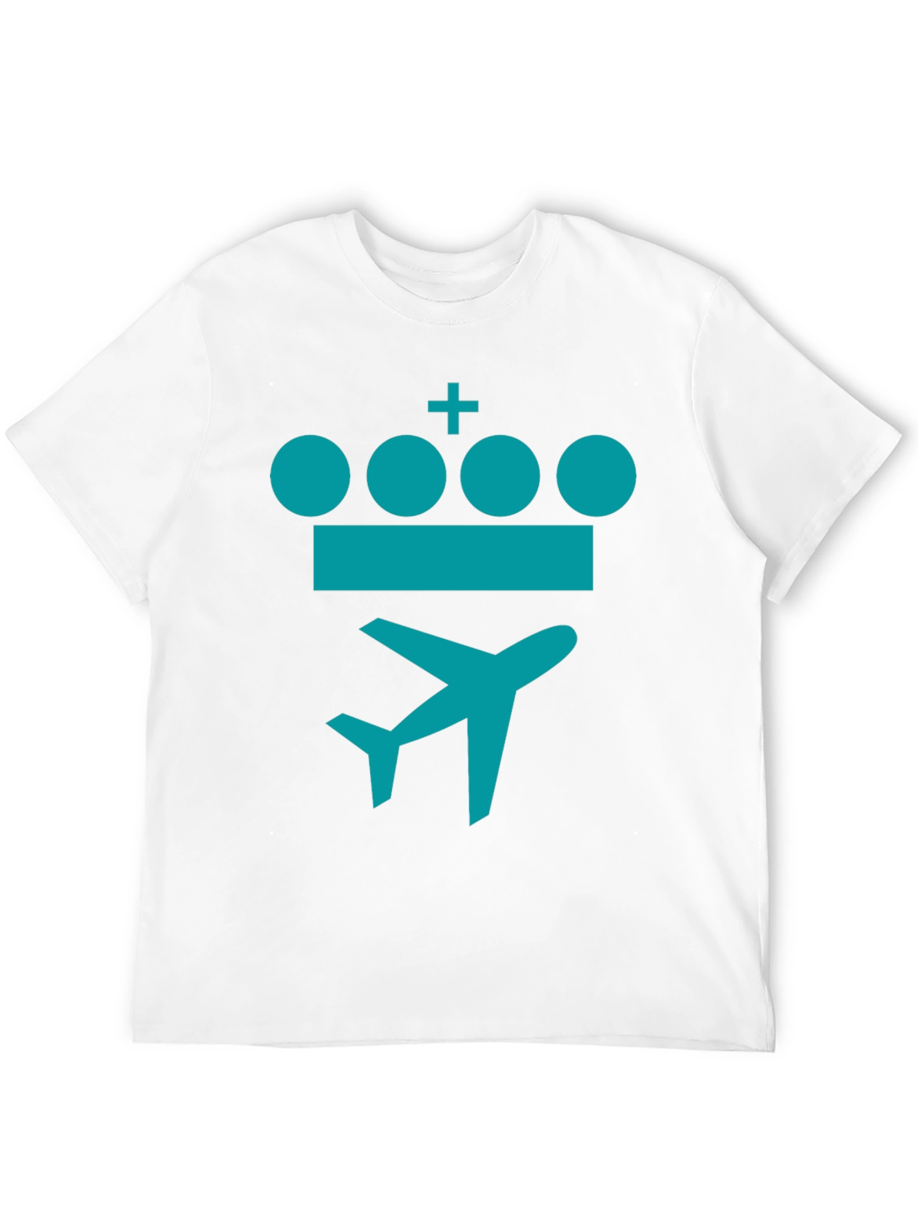 Crown Plane Graphic Tee - Stylish Travel Shirt