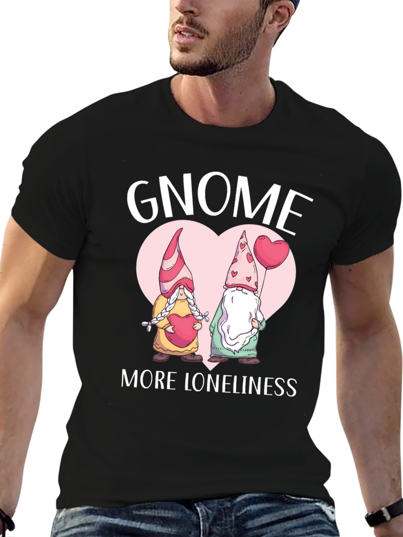 Gnome More Loneliness Valentines Day T-Shirt