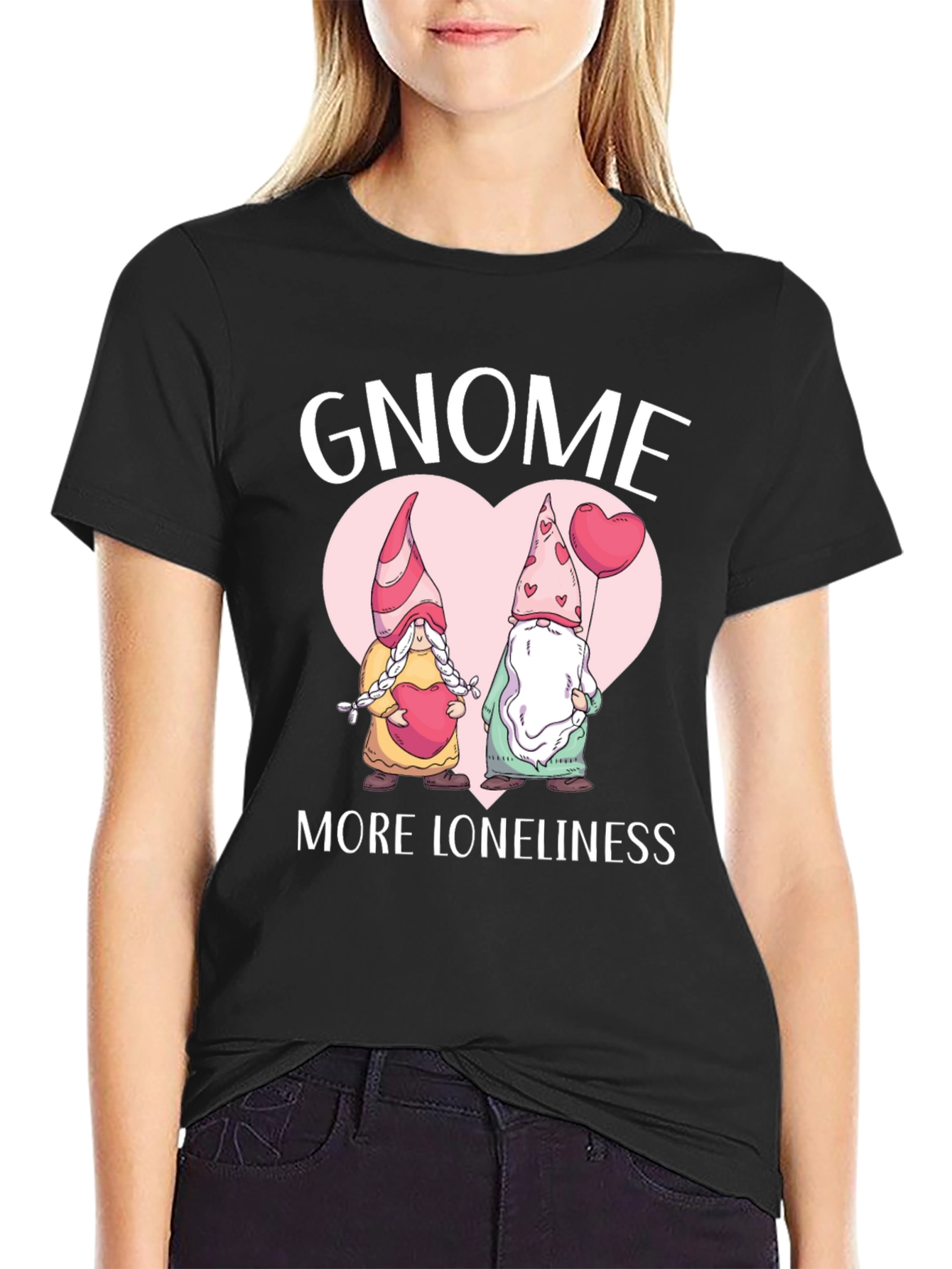 Gnome More Loneliness Valentines Day T-Shirt