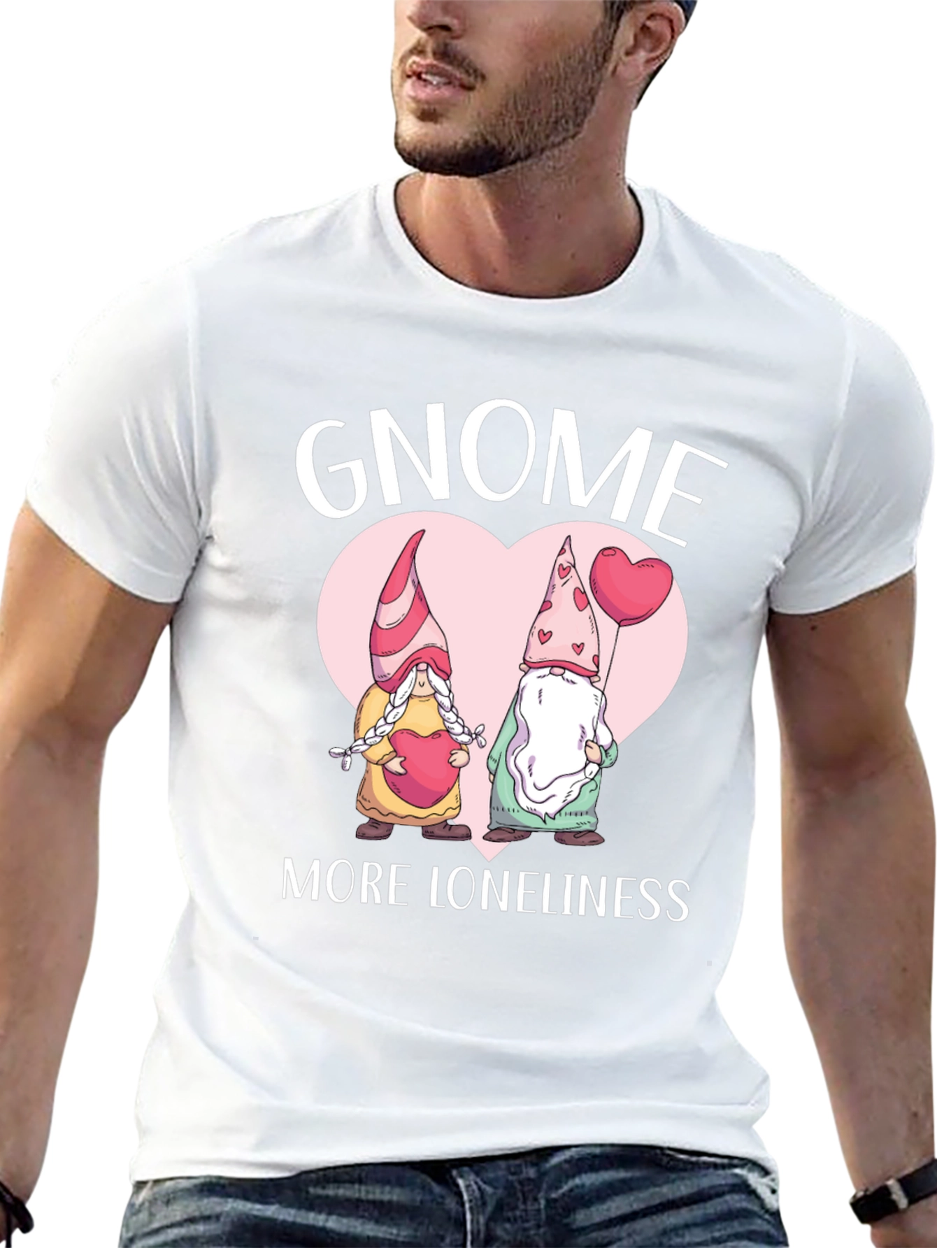 Gnome More Loneliness Valentines Day T-Shirt