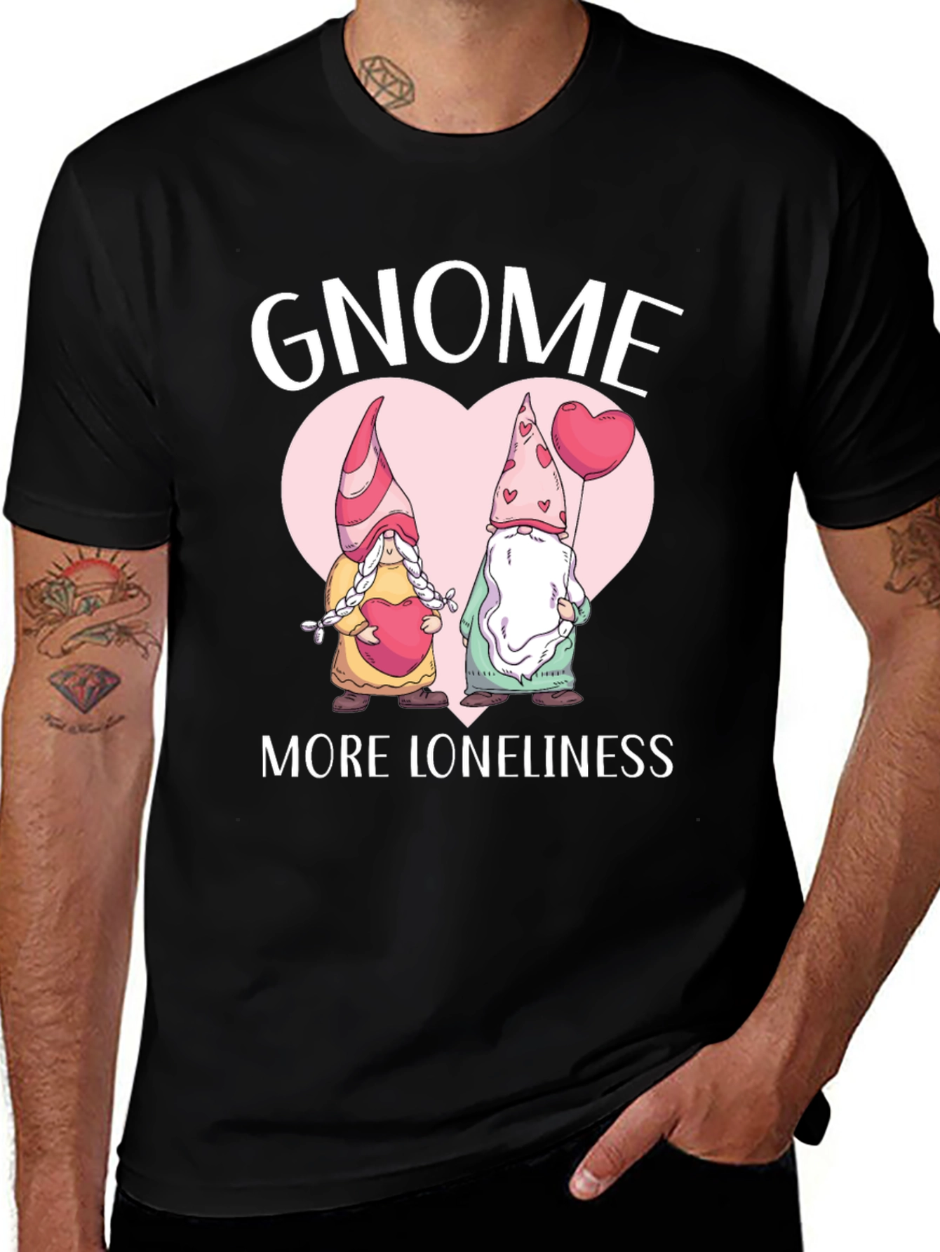 Gnome More Loneliness Valentines Day T-Shirt