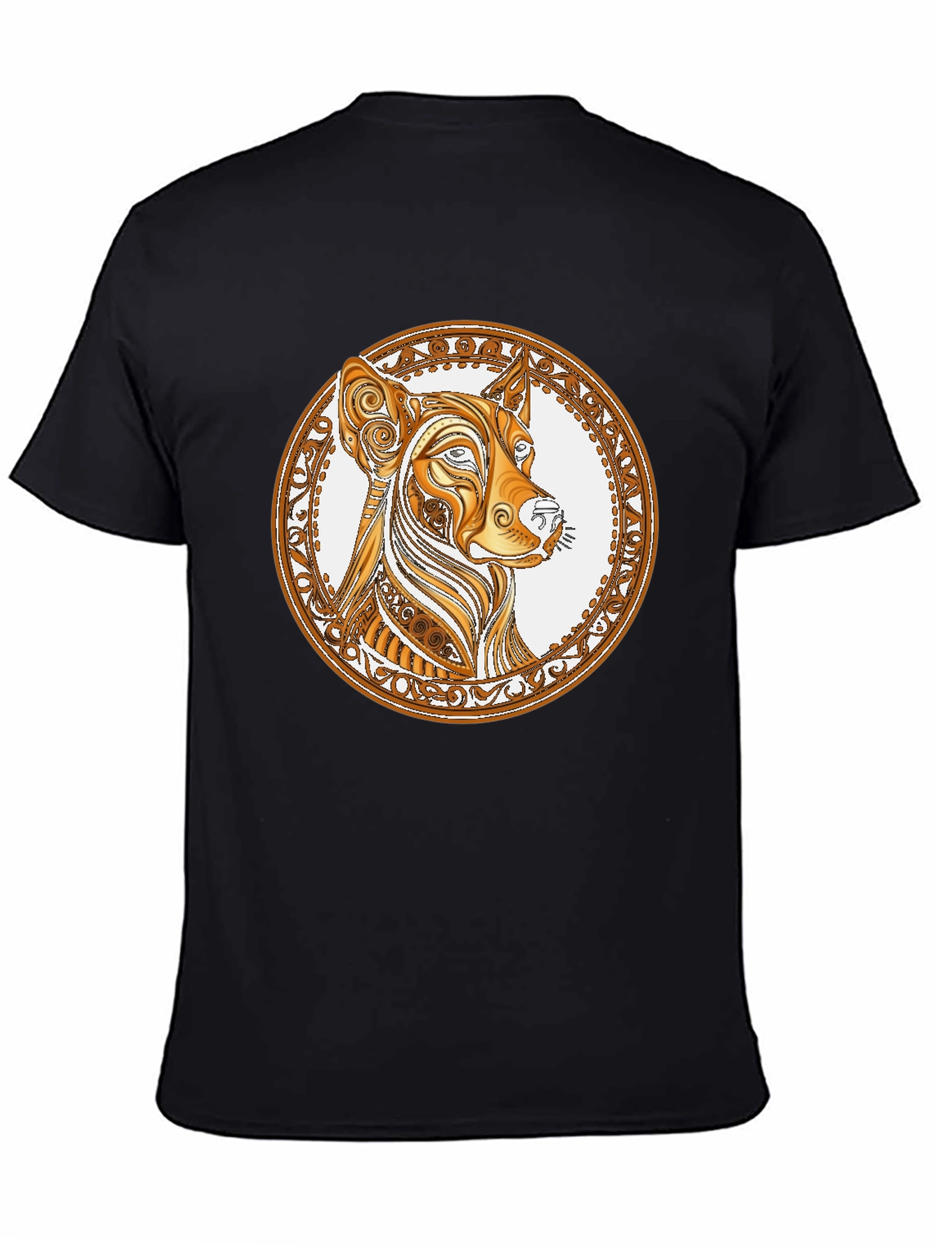 Stylish Black T-Shirt with Dog Graphic