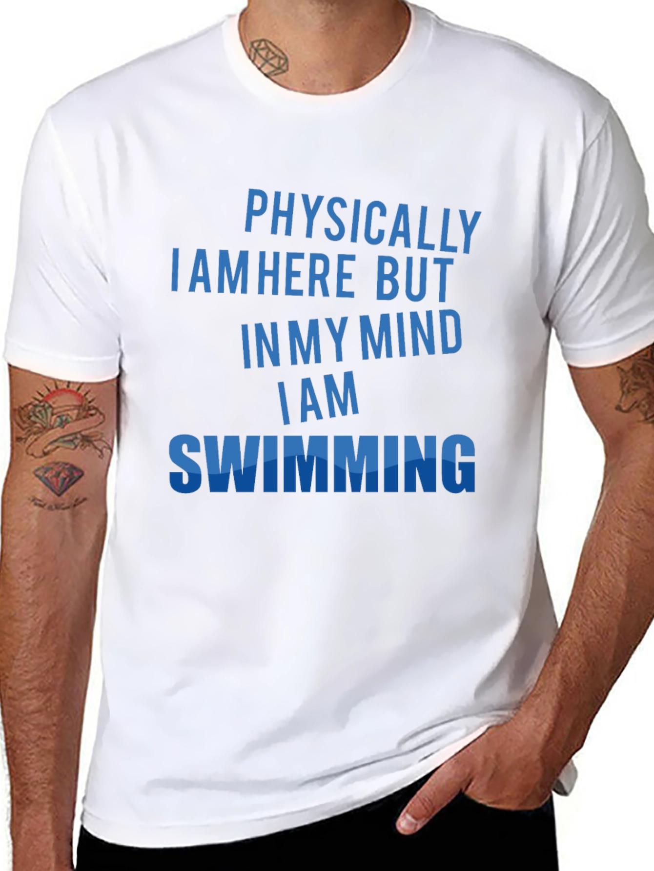 Physically Here Swimming Mind T-Shirt