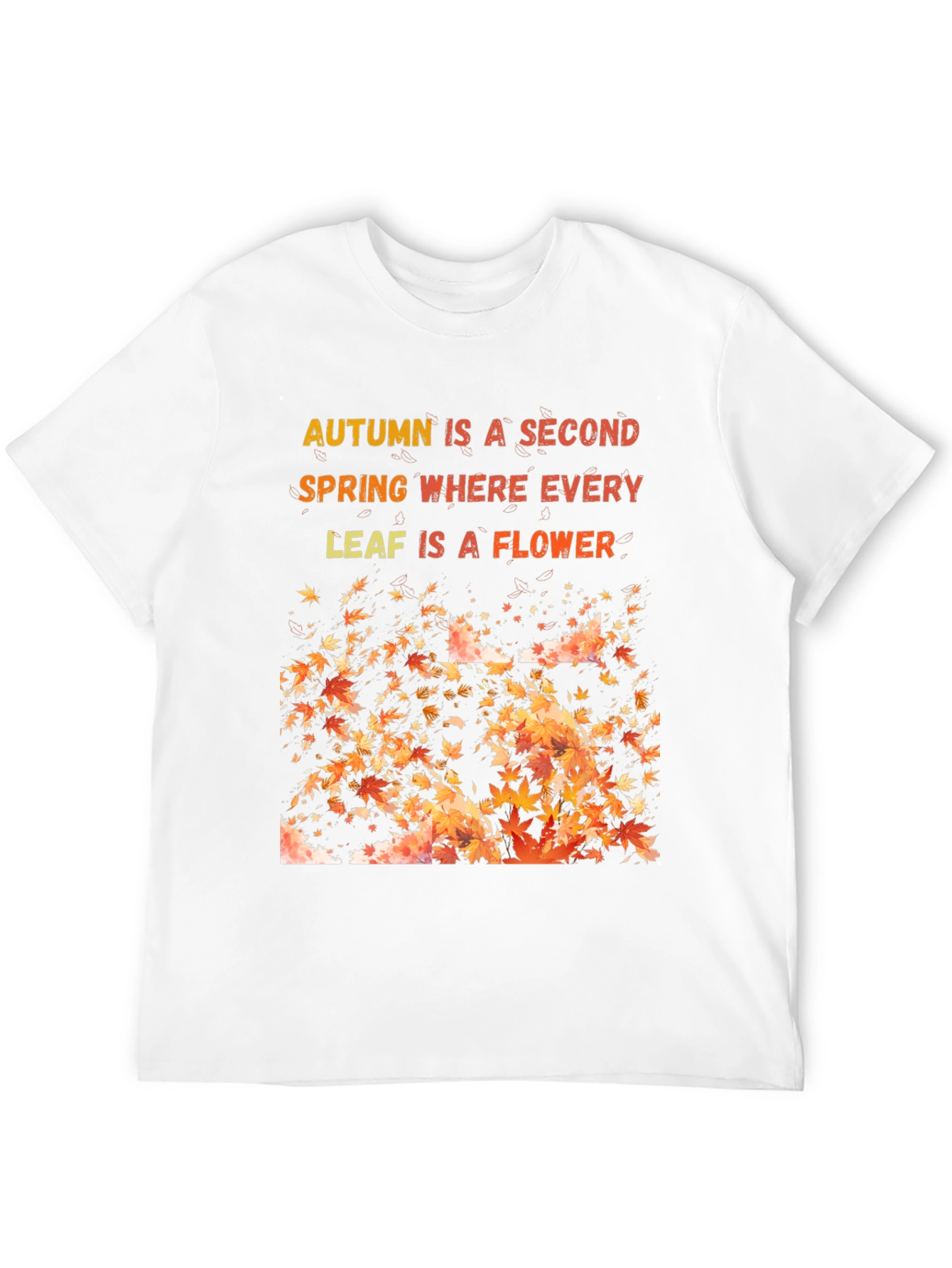 Autumn Leaves Graphic T-Shirt - Seasonal Style