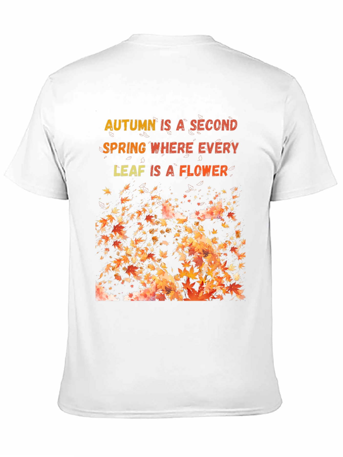 Autumn Leaves Graphic T-Shirt - Seasonal Style