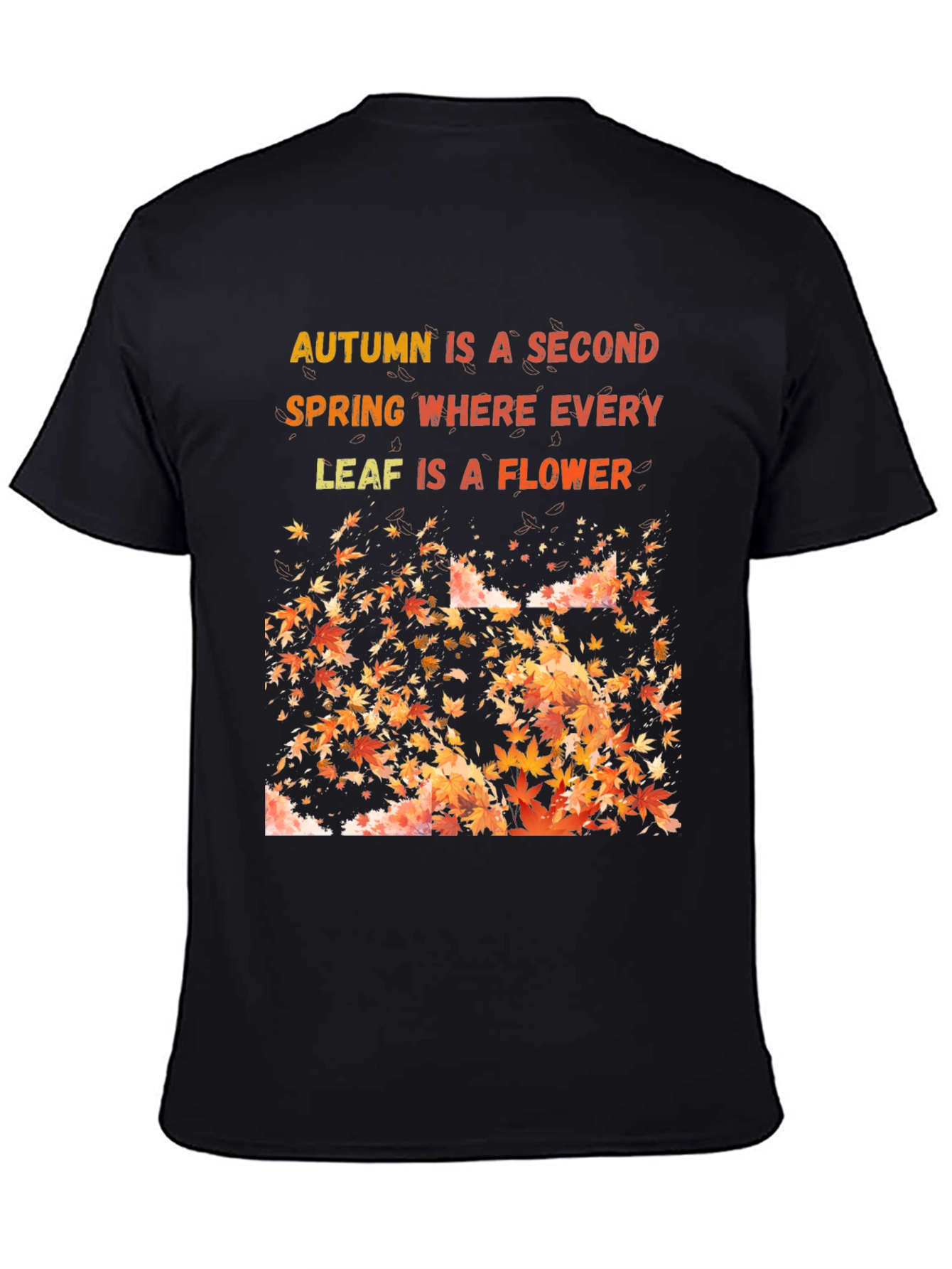 Autumn Leaves Graphic T-Shirt - Seasonal Style