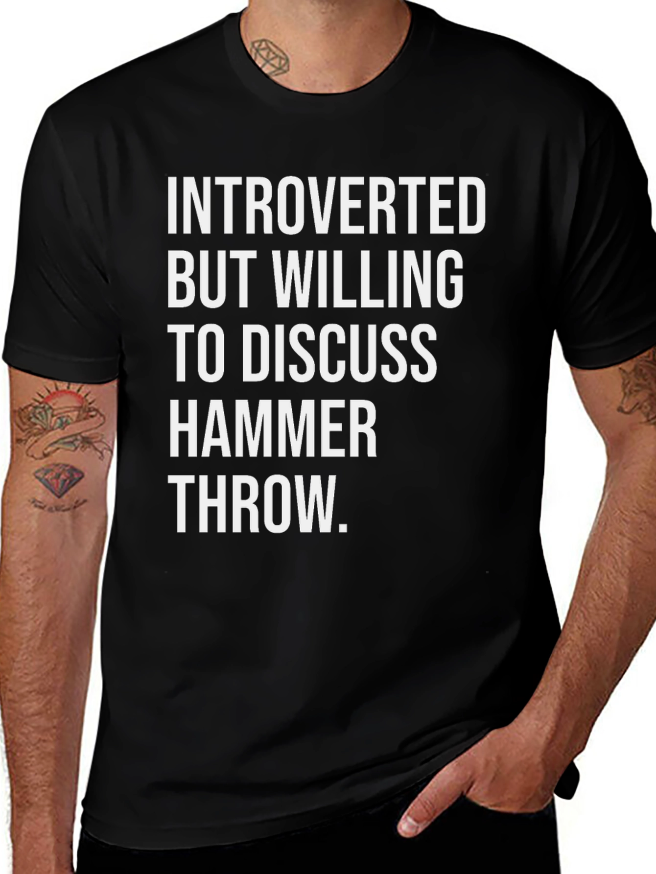 Introverted Hammer Throw T-Shirt - Athlete Apparel