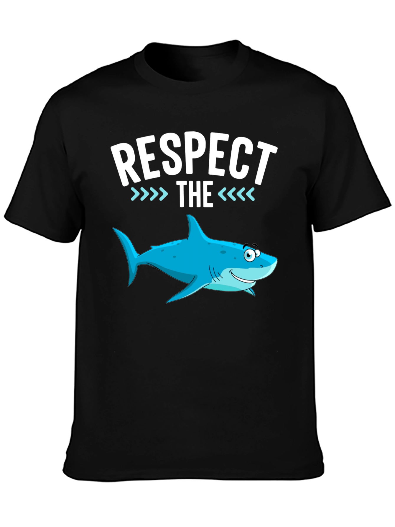 Respect the Shark Funny Graphic Tee