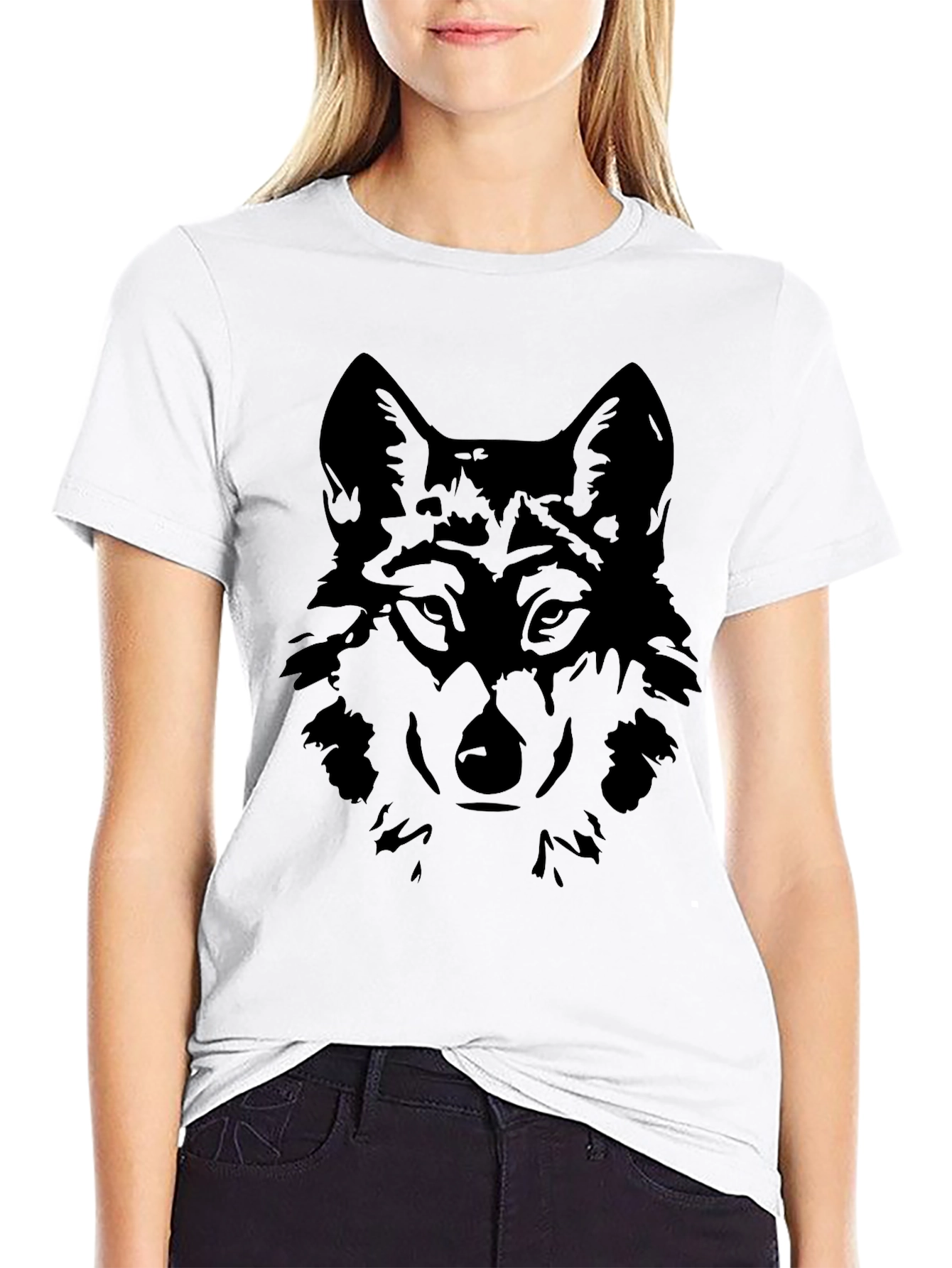 Black Wolf Graphic T-Shirt