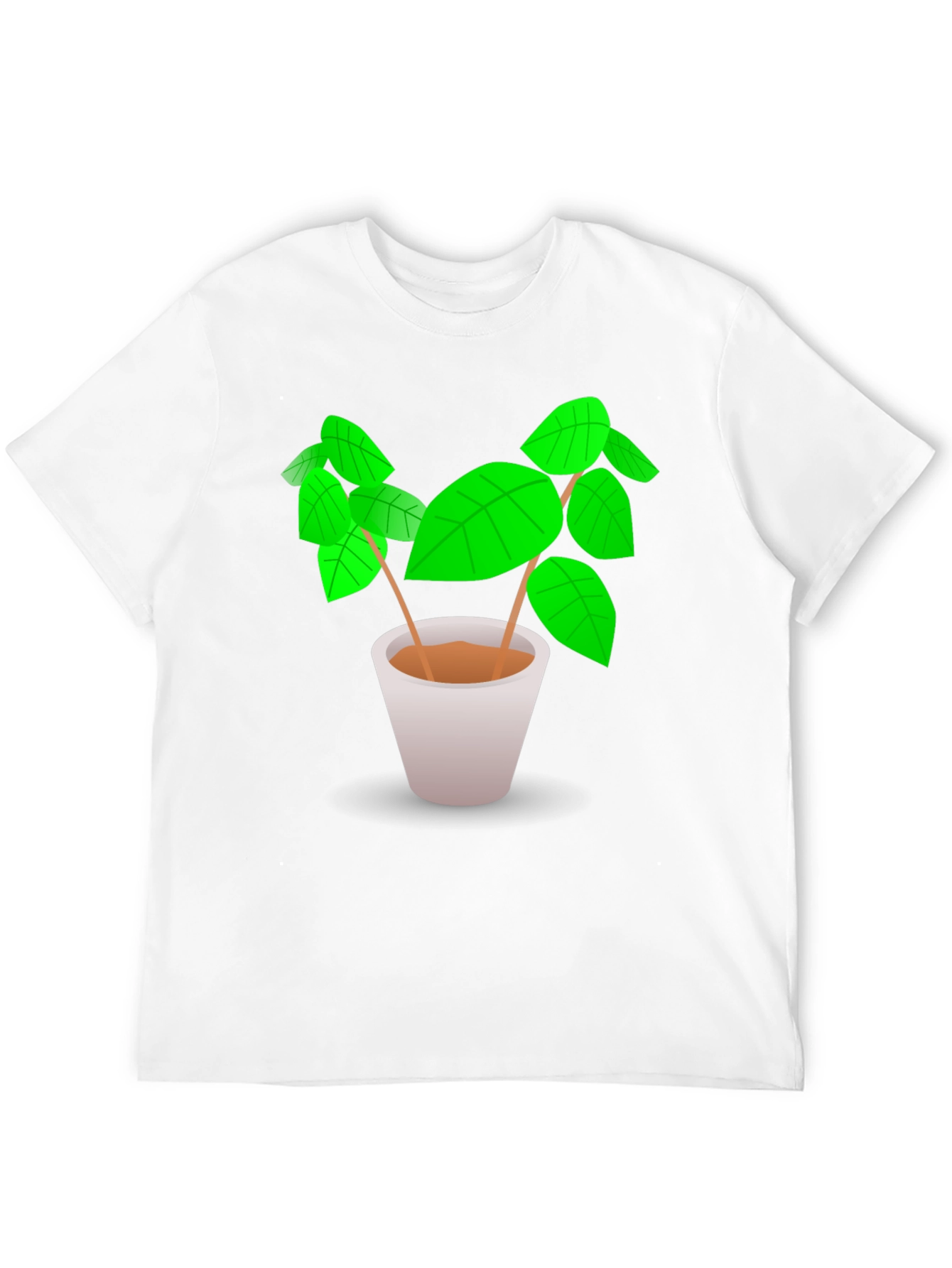 Plant Graphic Tee - Black Cotton Comfort
