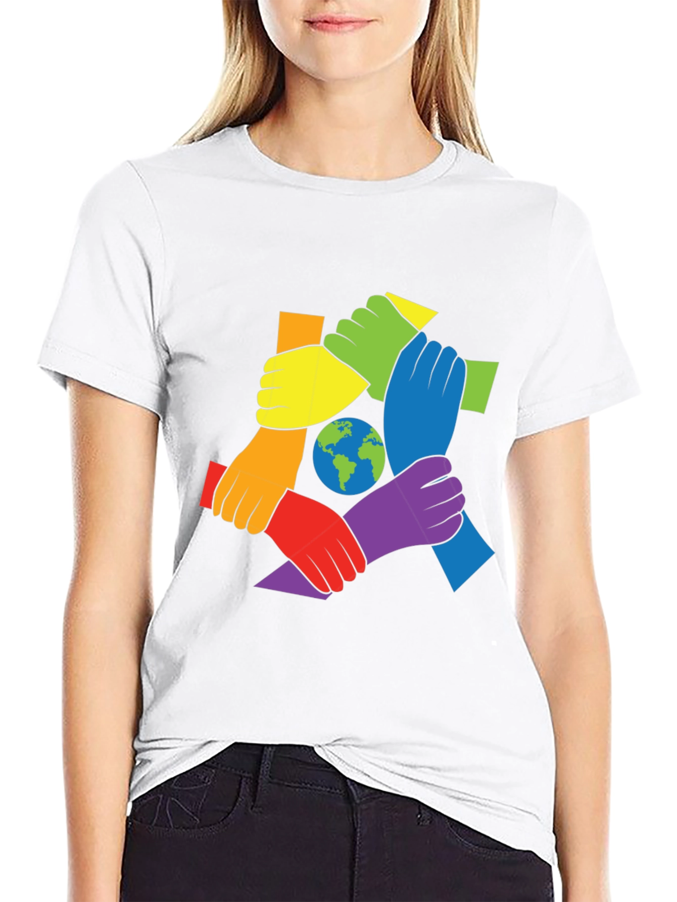 Unity Hands Earth Graphic Tee