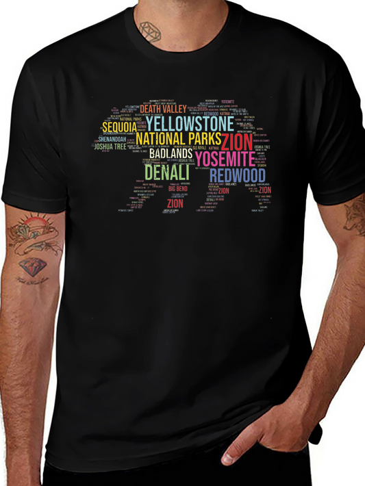 National Parks Word Art T-Shirt