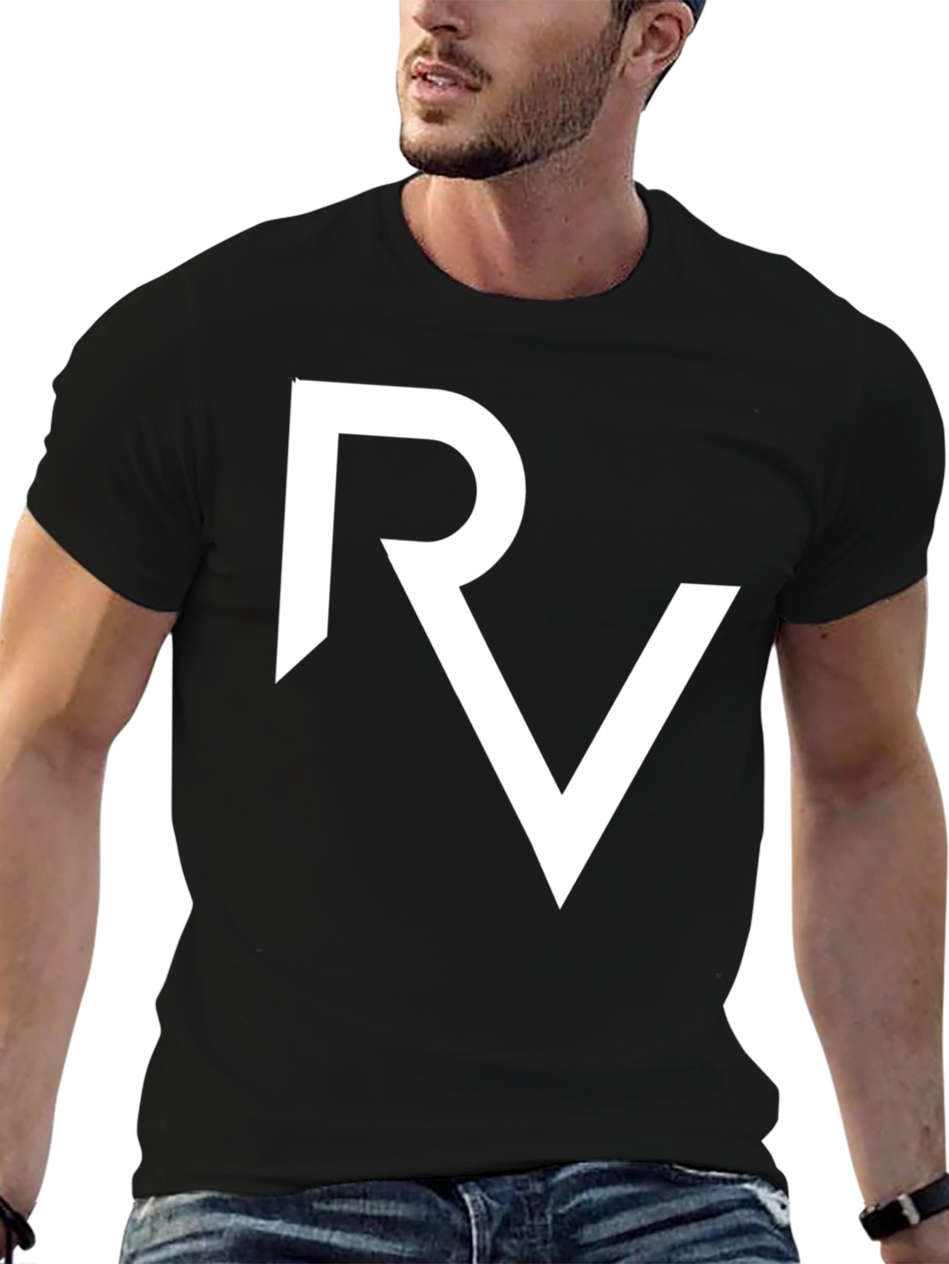 RV Logo Black T-Shirt