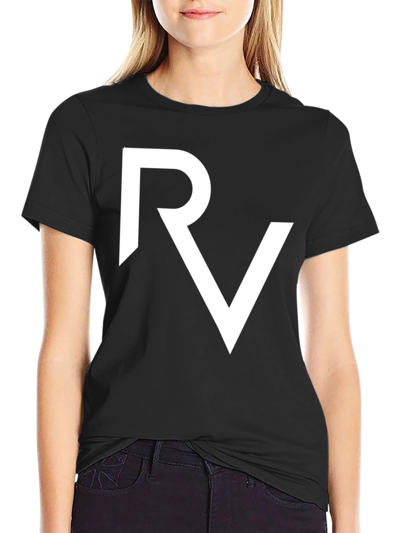 RV Logo Black T-Shirt