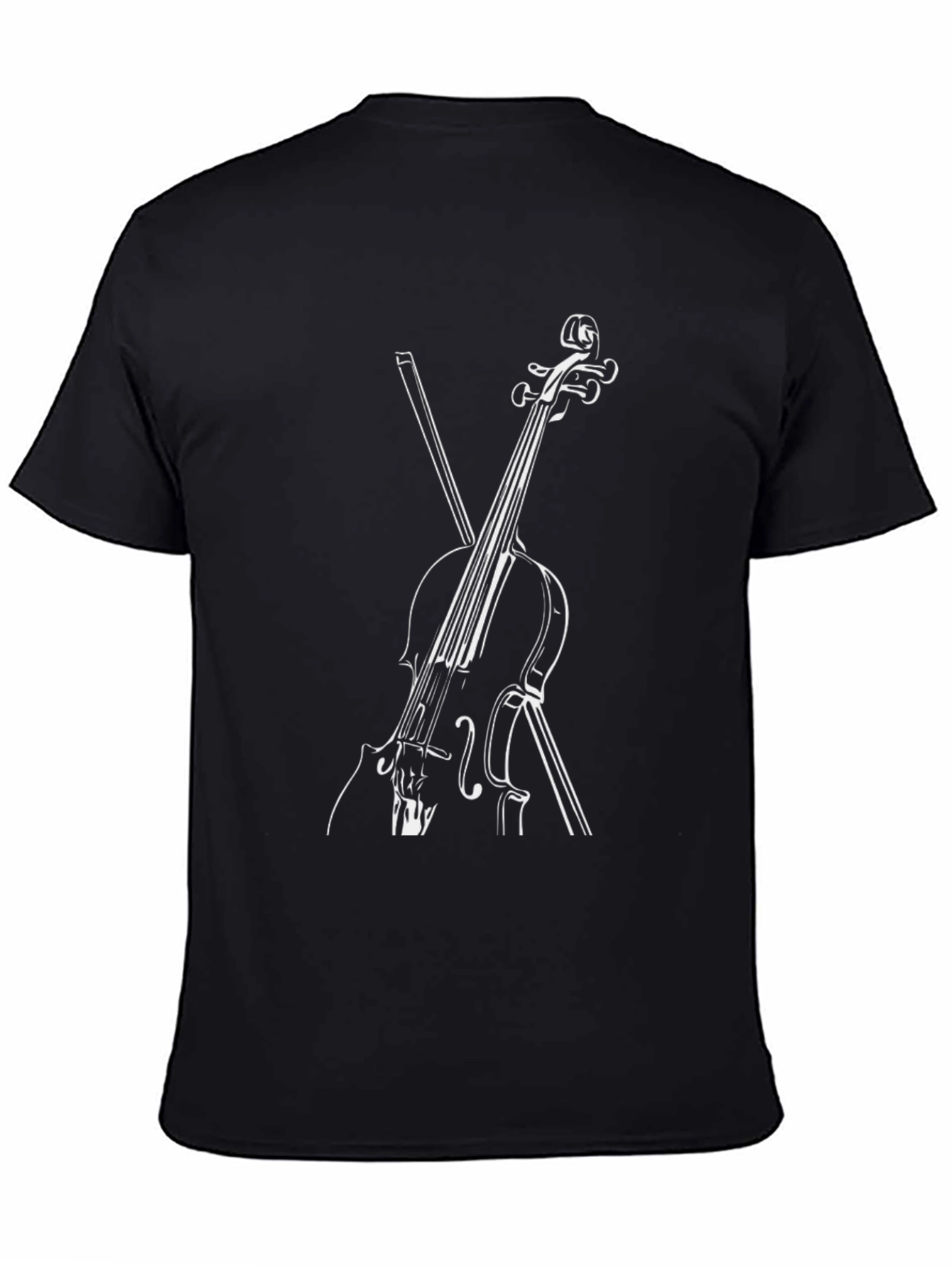 Cello Graphic Tee - Musicians Black T-Shirt