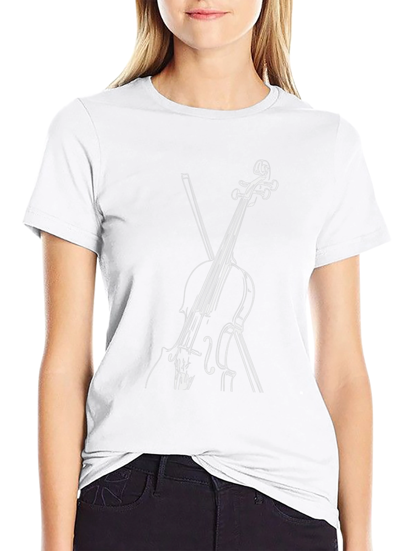 Cello Graphic Tee - Musicians Black T-Shirt