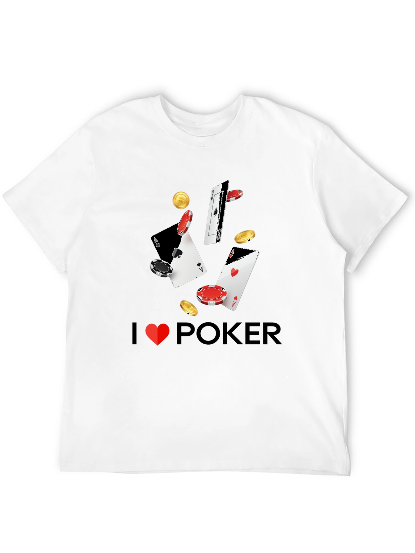 I Heart Poker T-Shirt - Casino Card Design